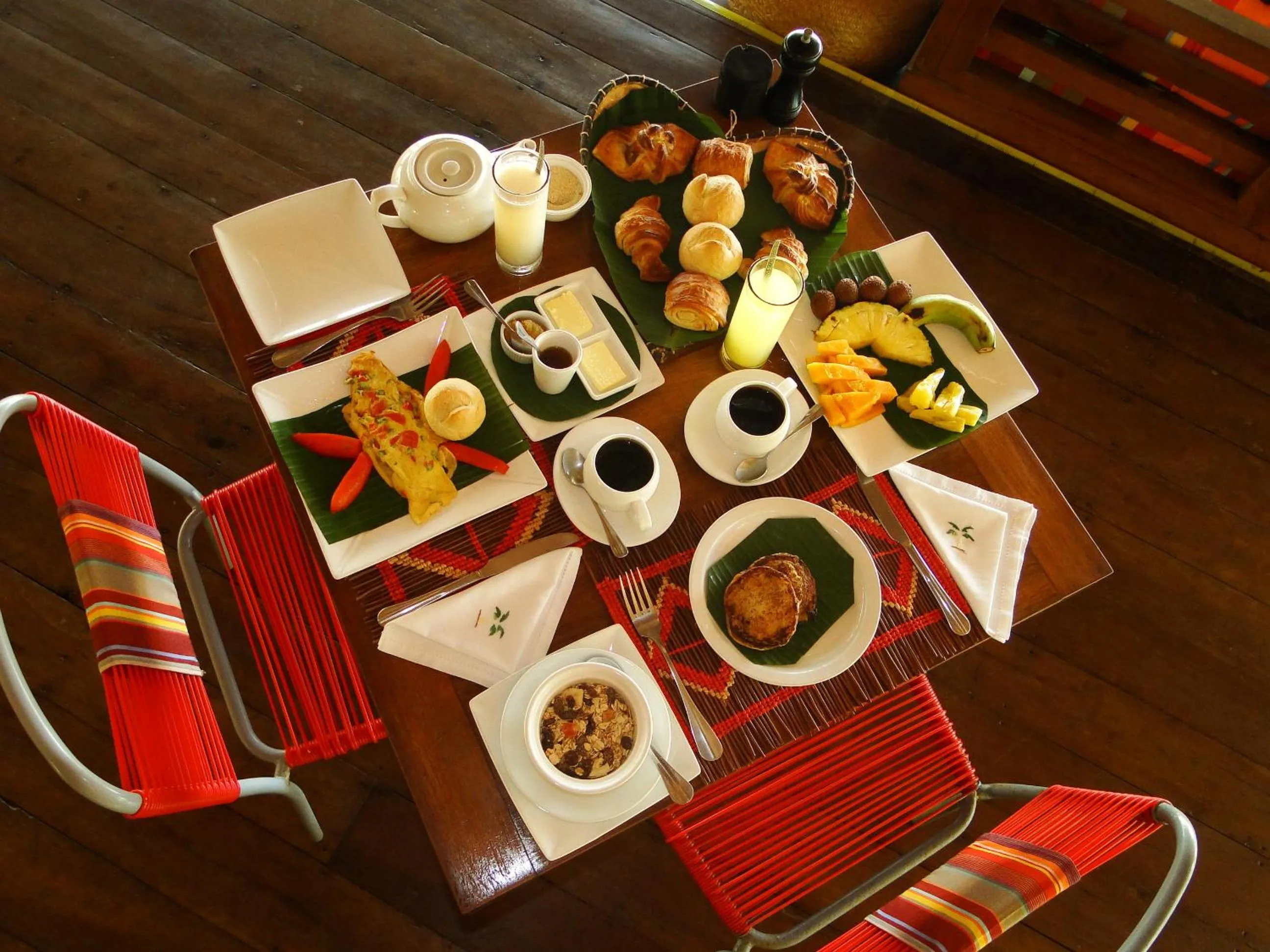 American breakfast in Eden Lodge