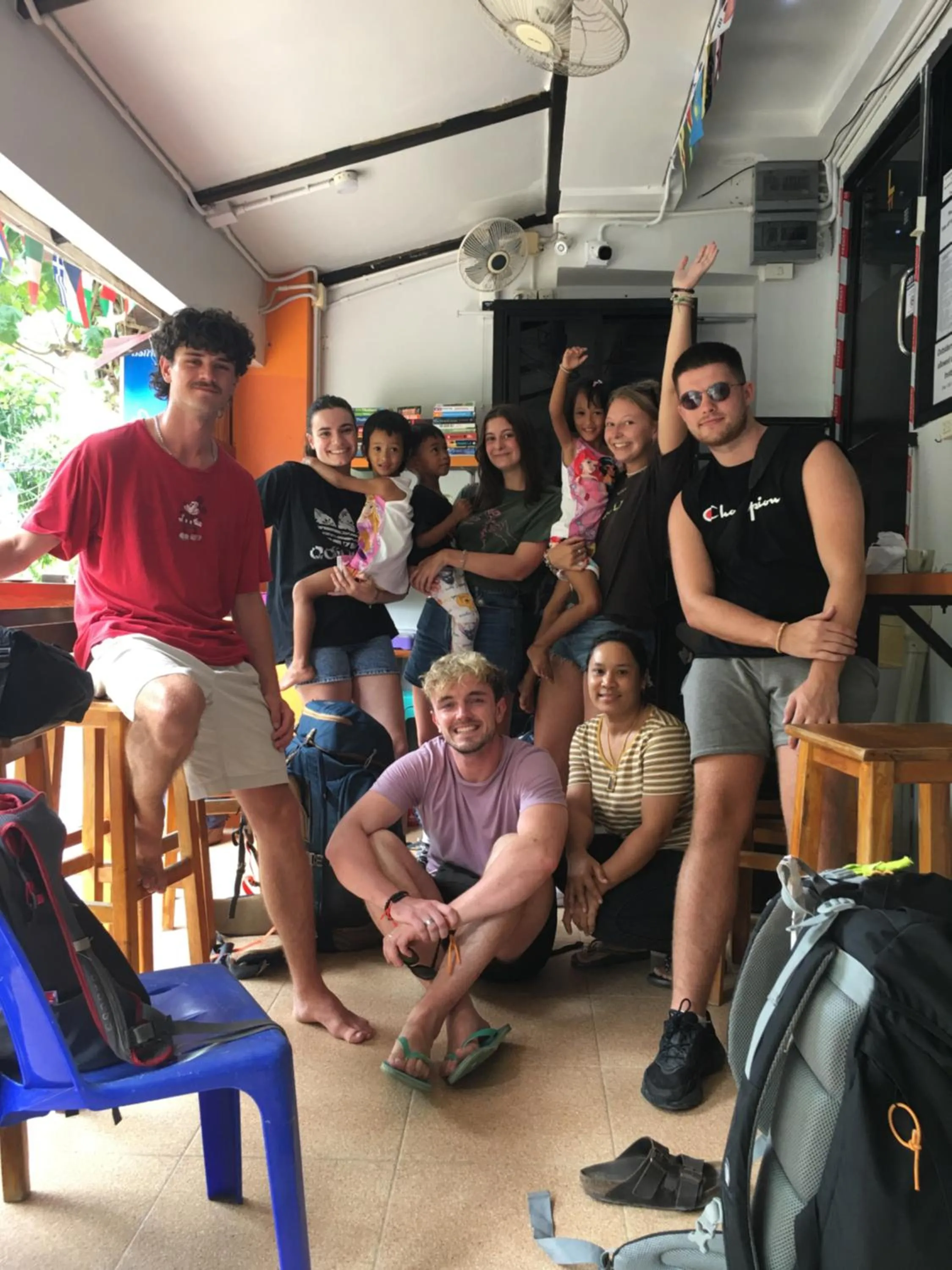 People in Voyagers Hostel