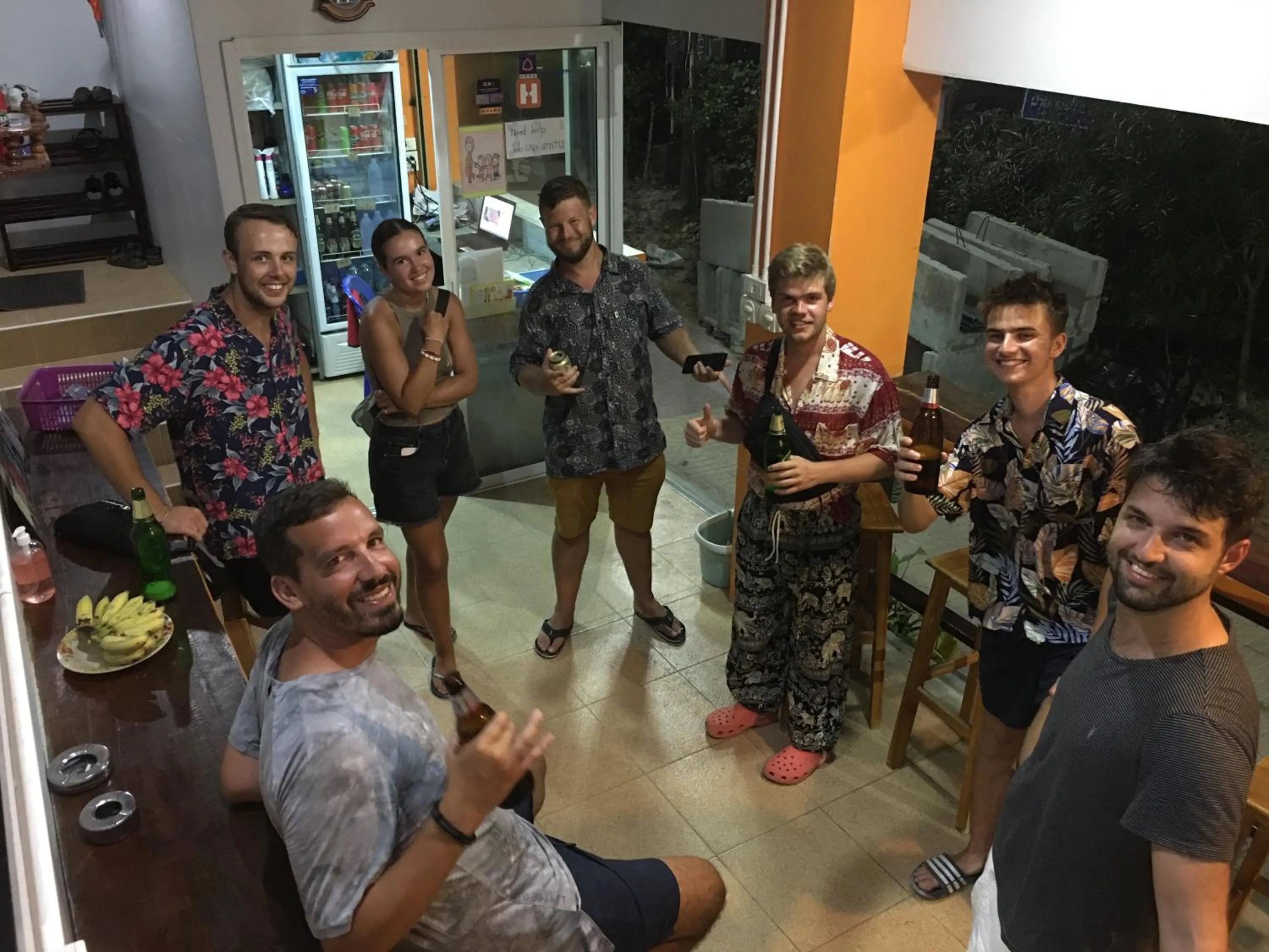 People in Voyagers Hostel