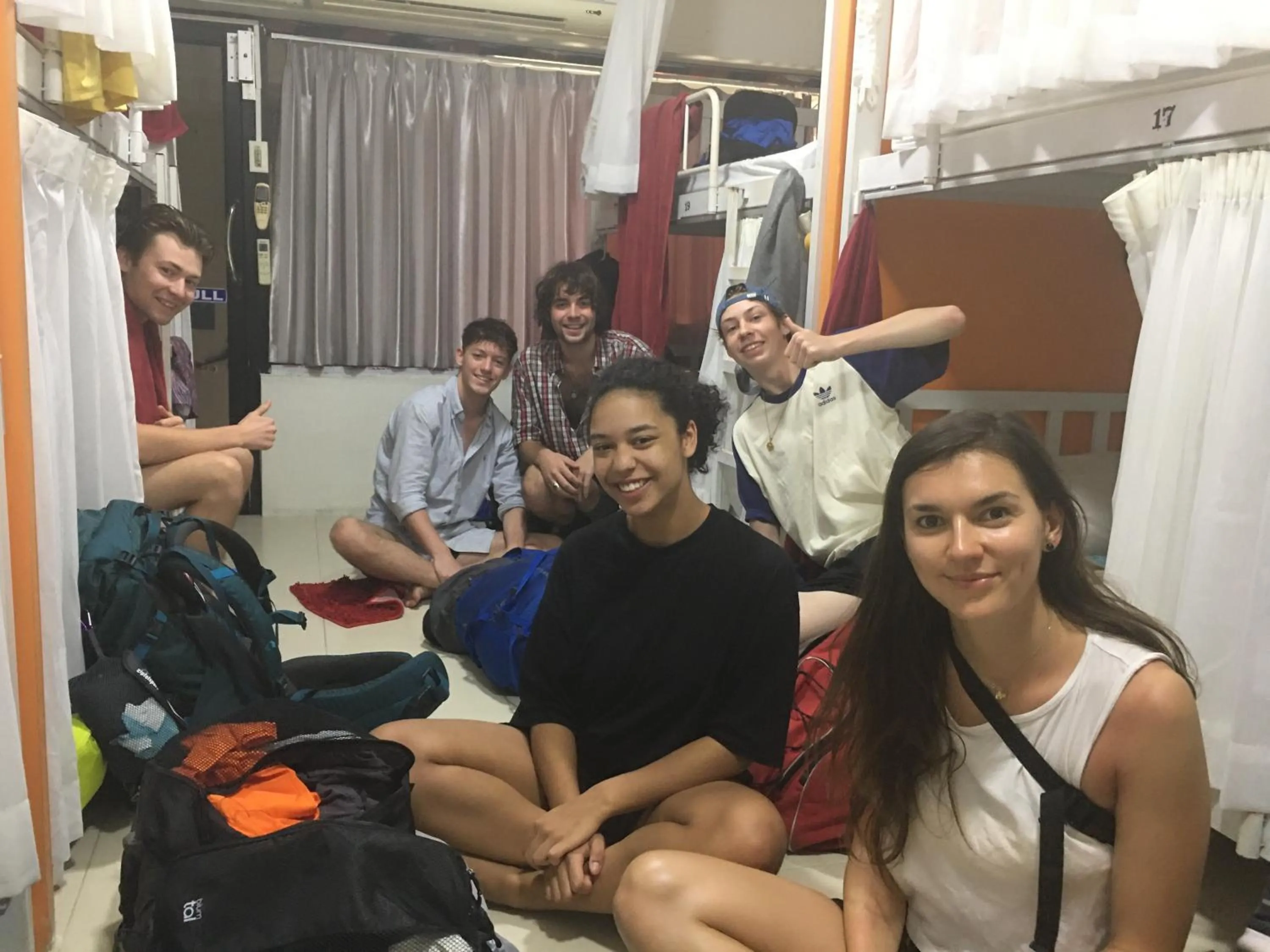 People in Voyagers Hostel