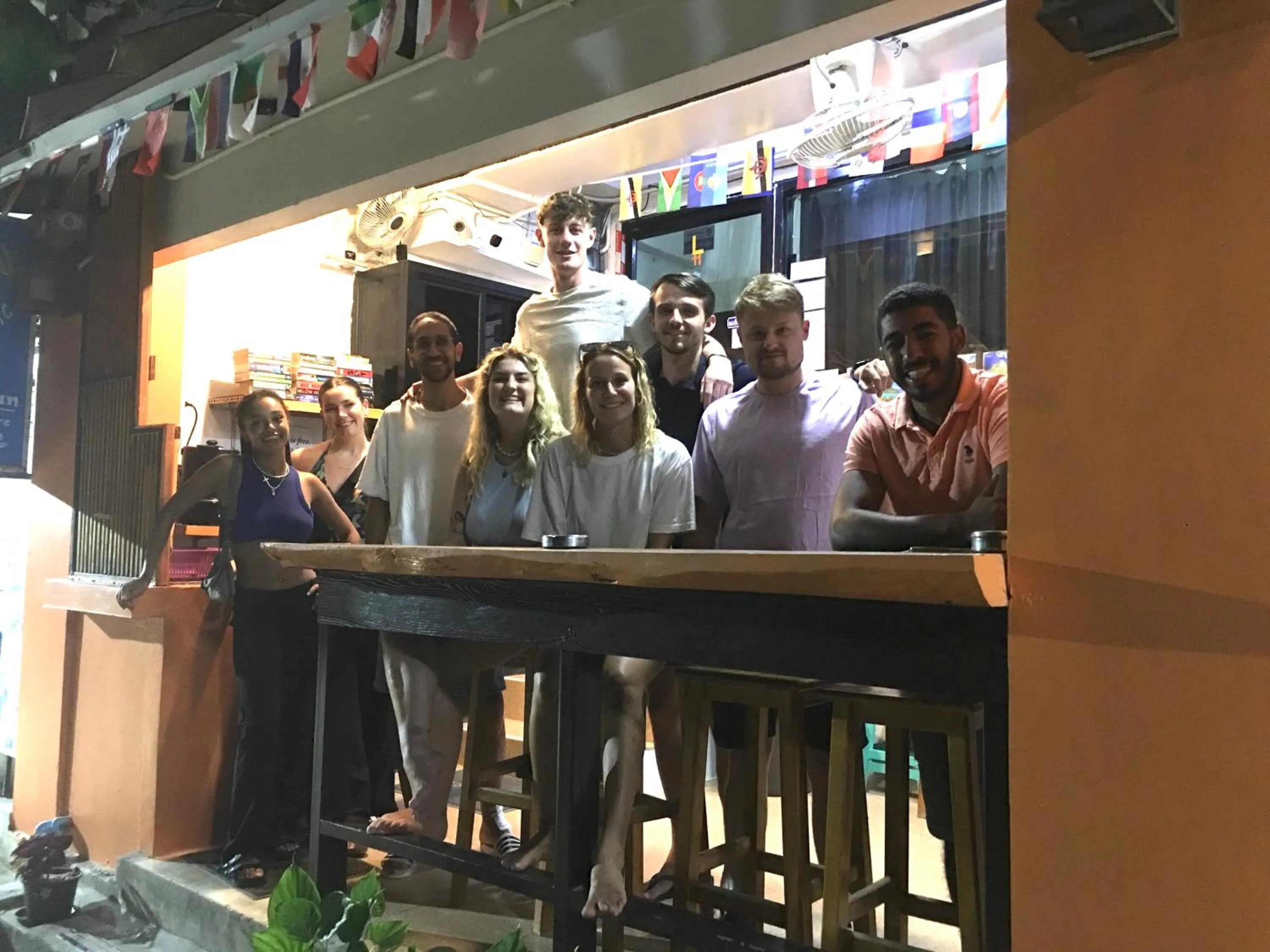 People in Voyagers Hostel