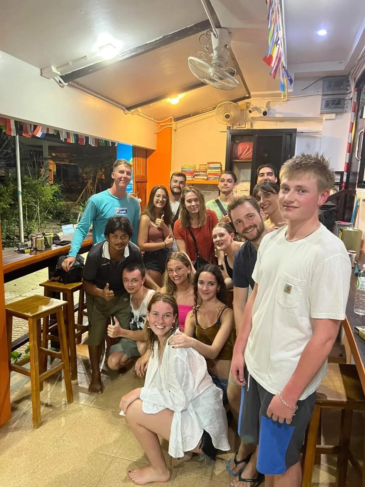 People in Voyagers Hostel