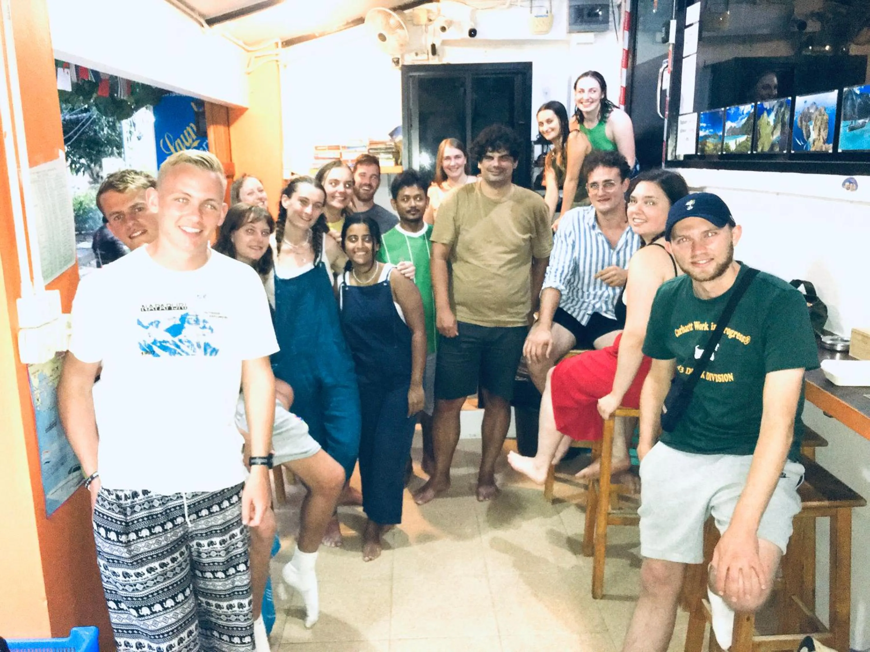 People in Voyagers Hostel