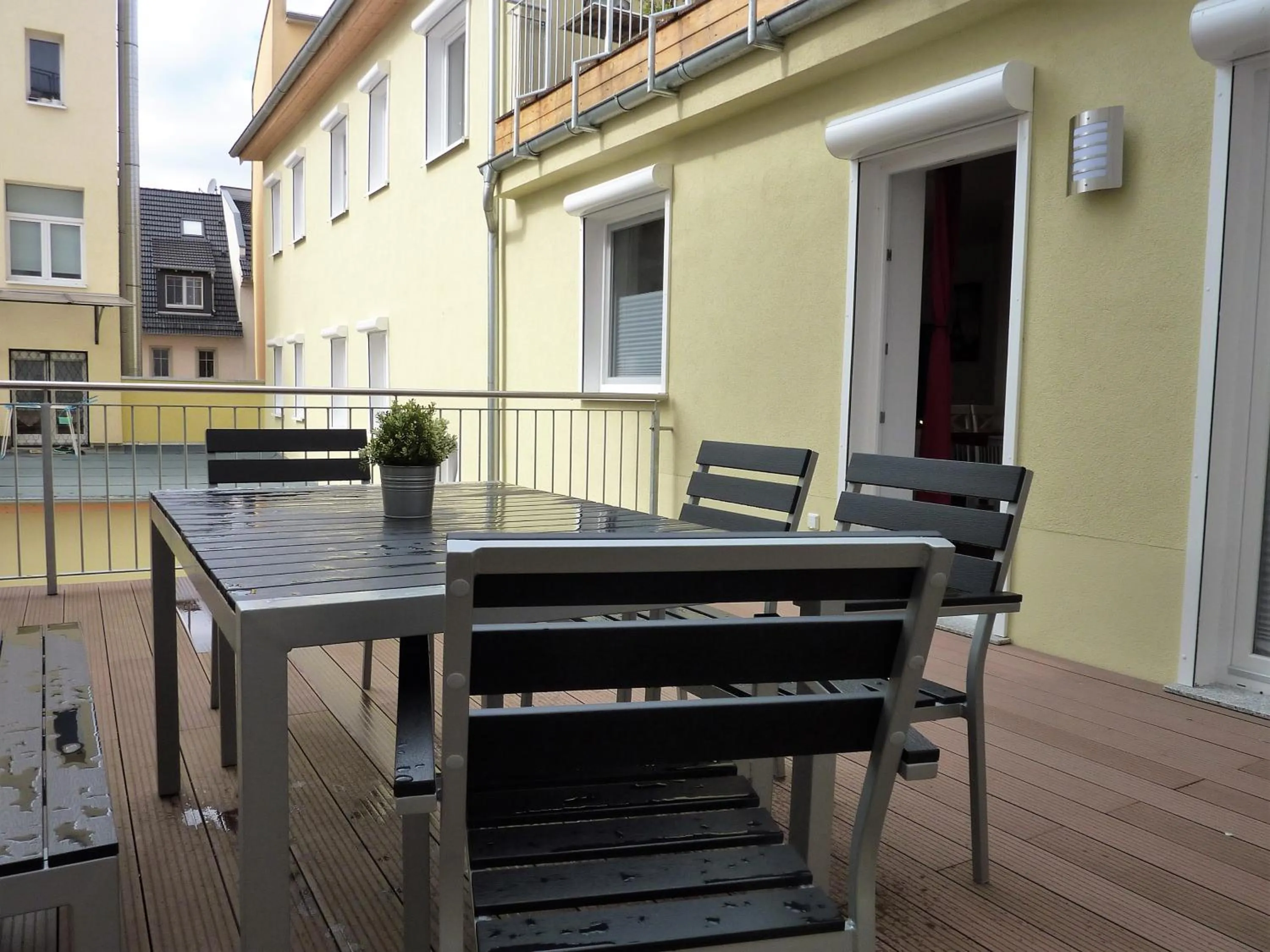 Balcony/Terrace in City Apartment Jena