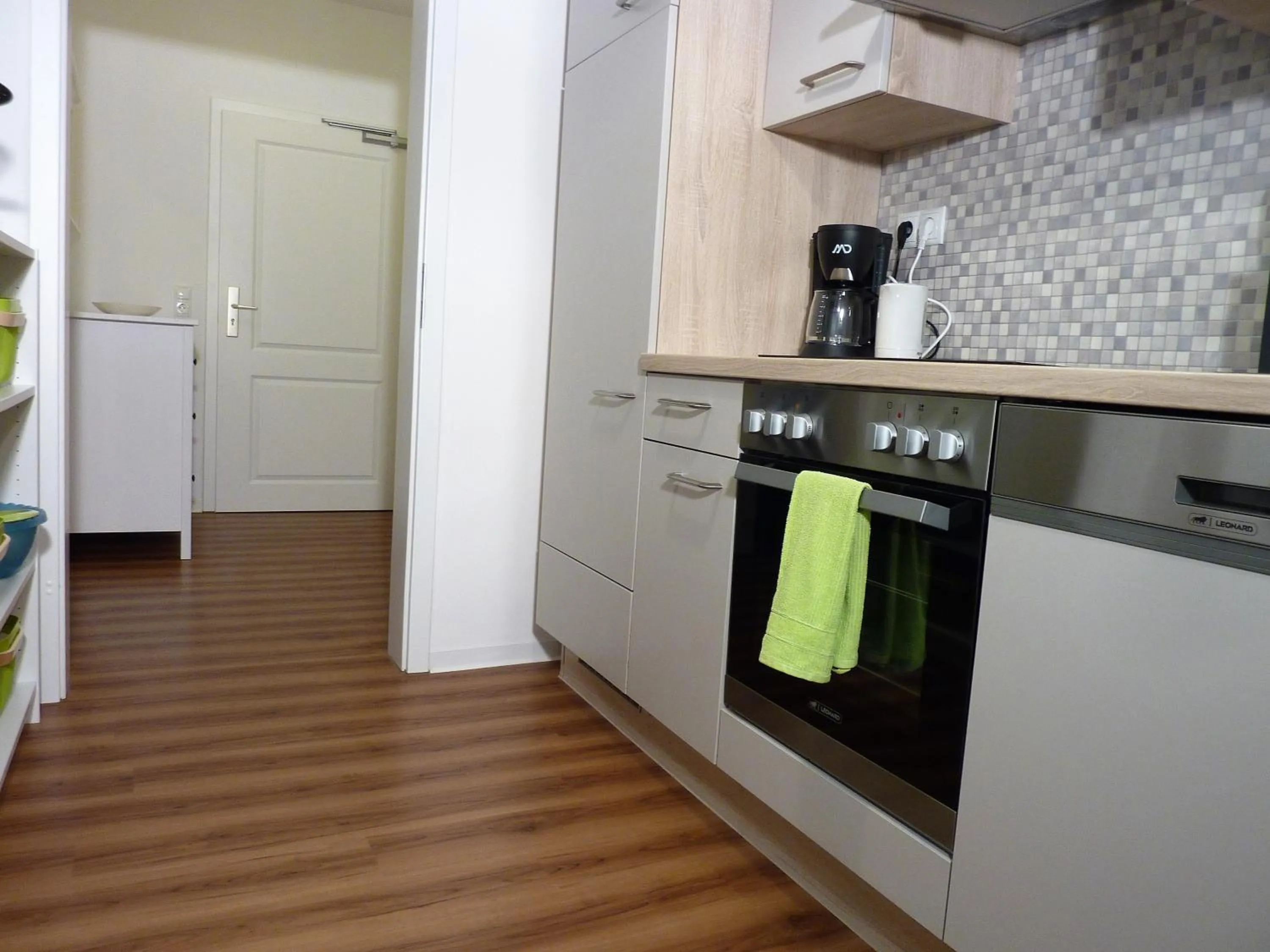 Kitchen or kitchenette in City Apartment Jena