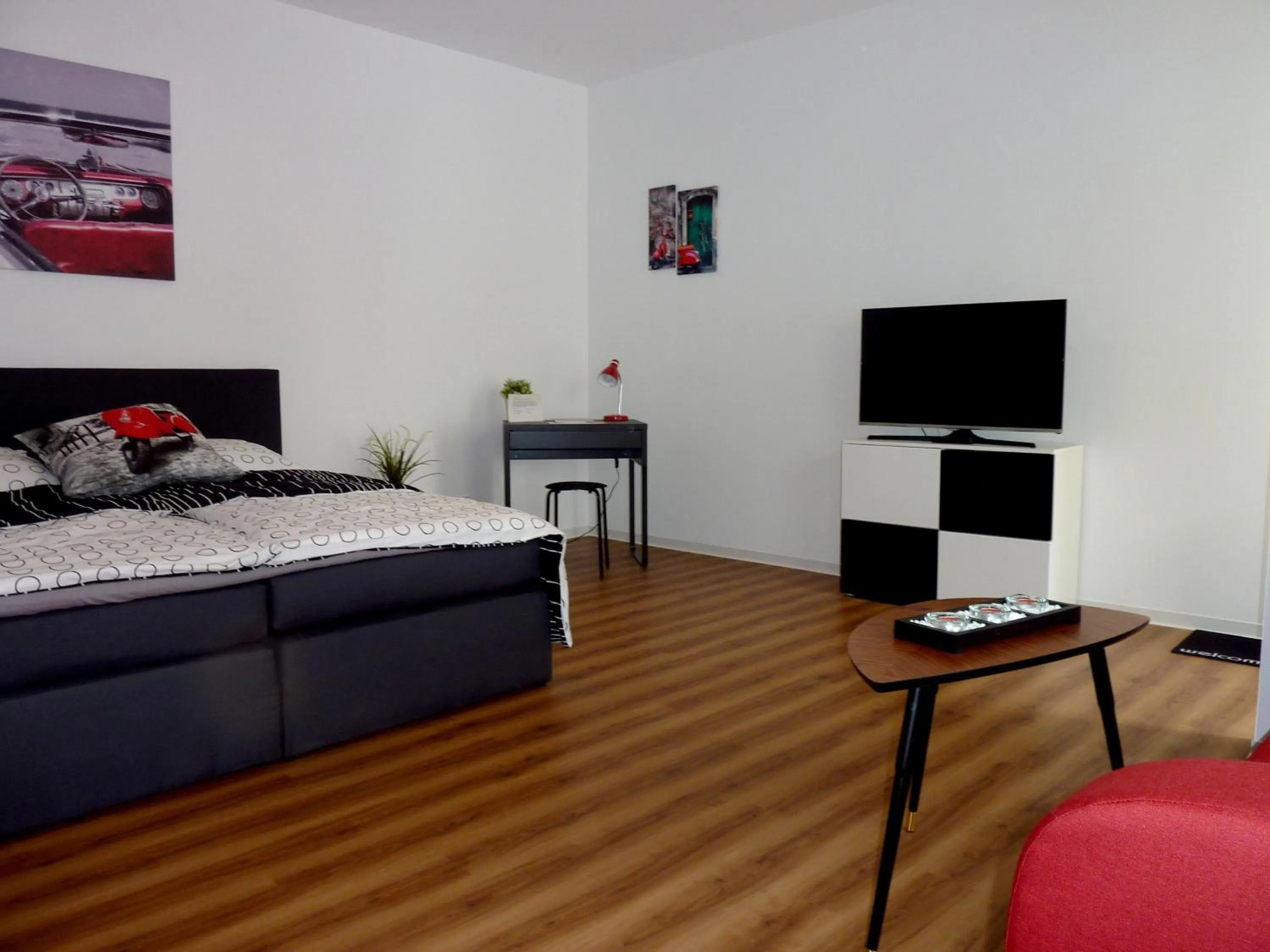 Photo of the whole room, Bed in City Apartment Jena