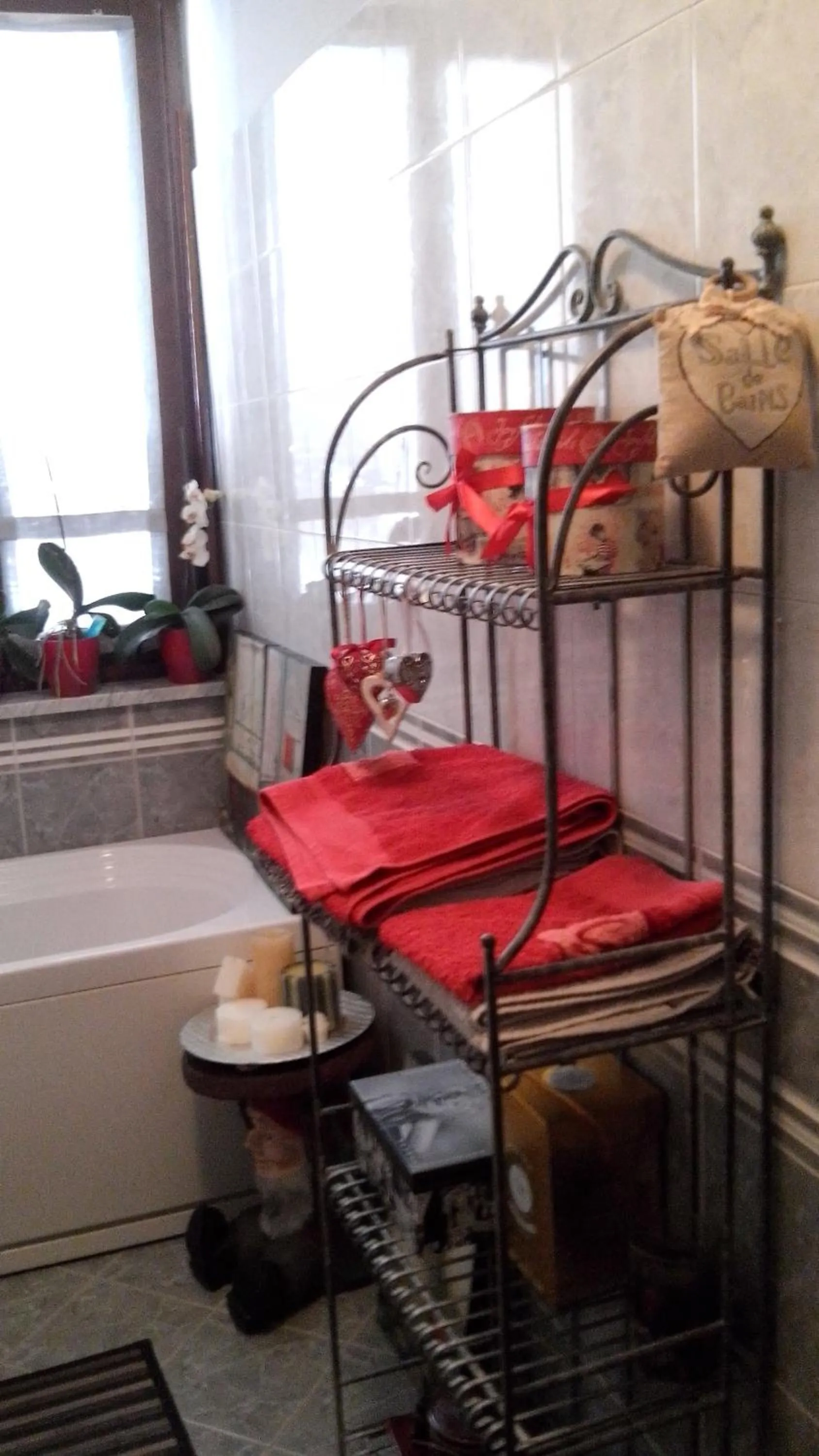 Bathroom, Bed in Casa Carolina