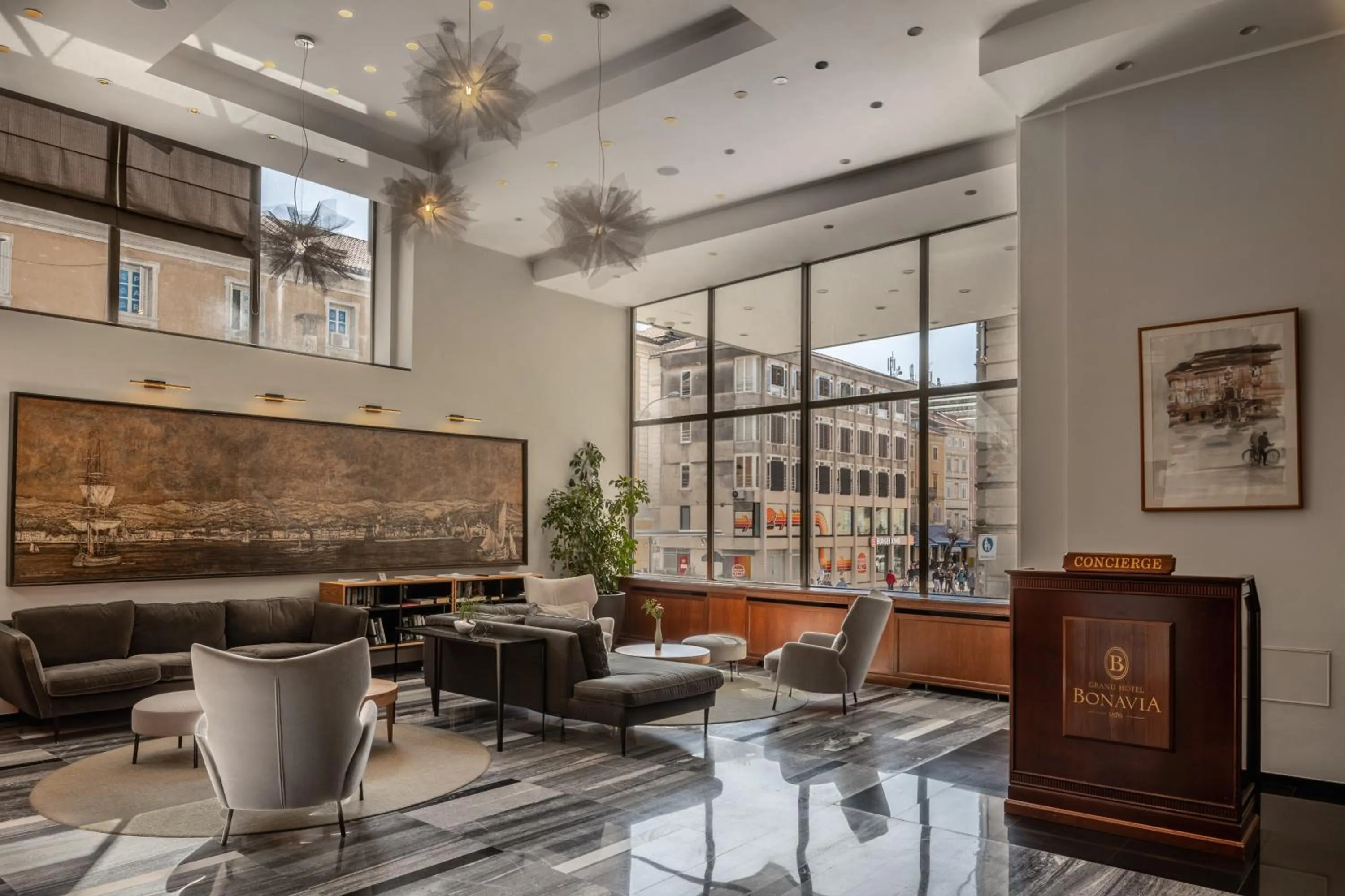 Lobby or reception in Grand Hotel Bonavia