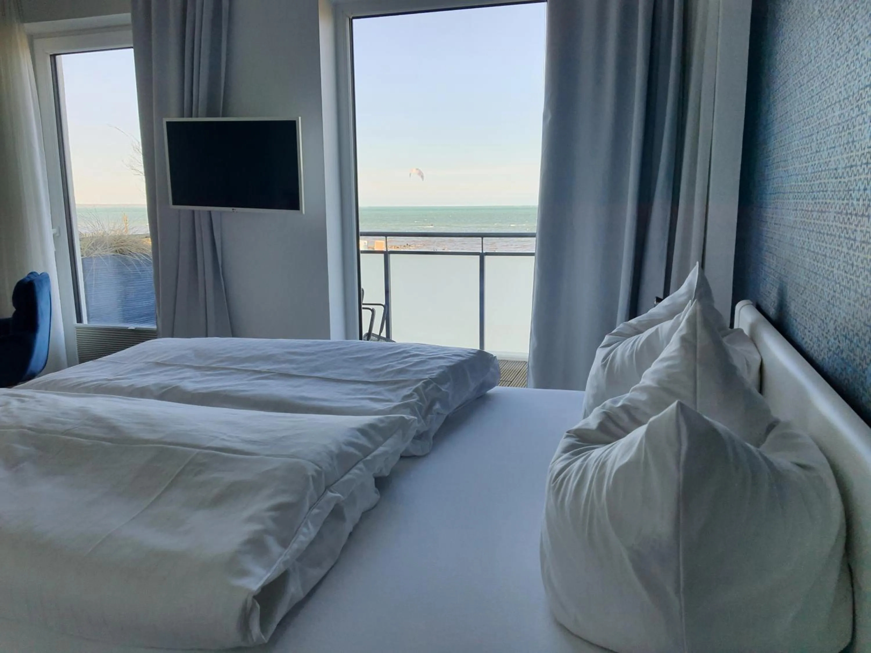 View (from property/room), Bed in Haus Achtern Diek in erster Reihe am Meer