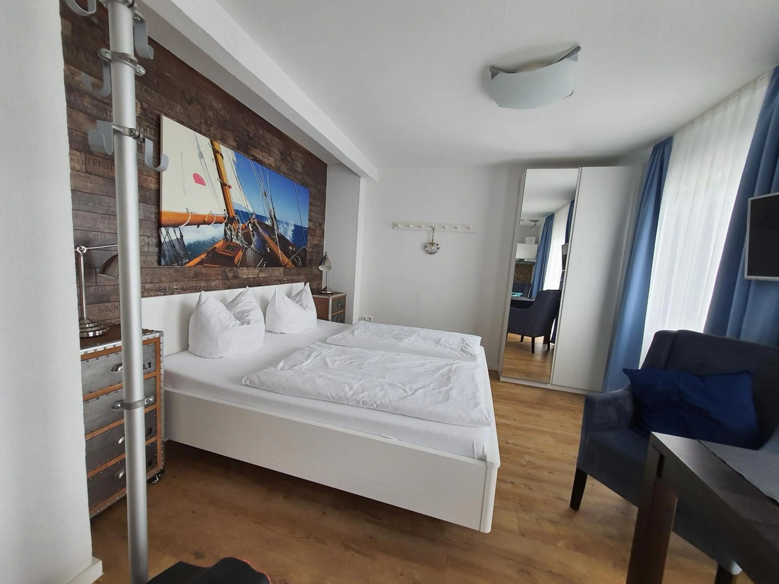 Photo of the whole room, Bed in Haus Achtern Diek in erster Reihe am Meer