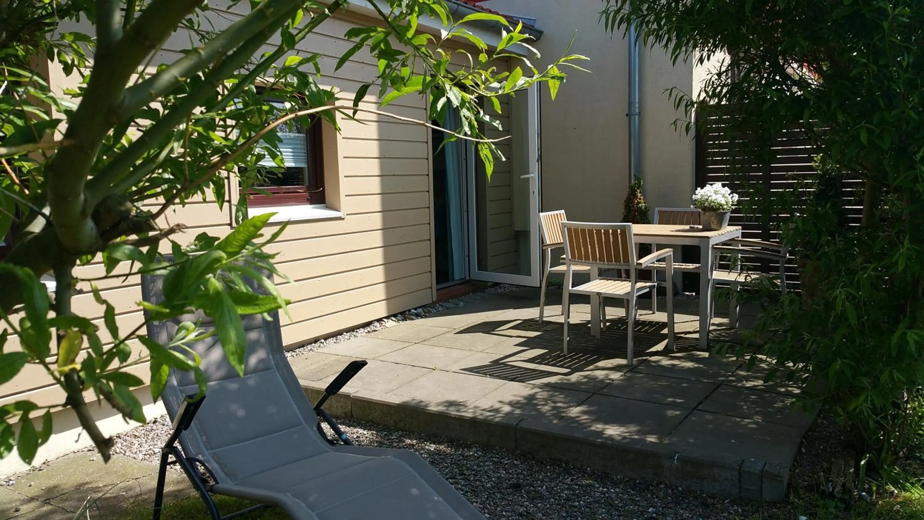 Balcony/Terrace in Haus Achtern Diek in erster Reihe am Meer