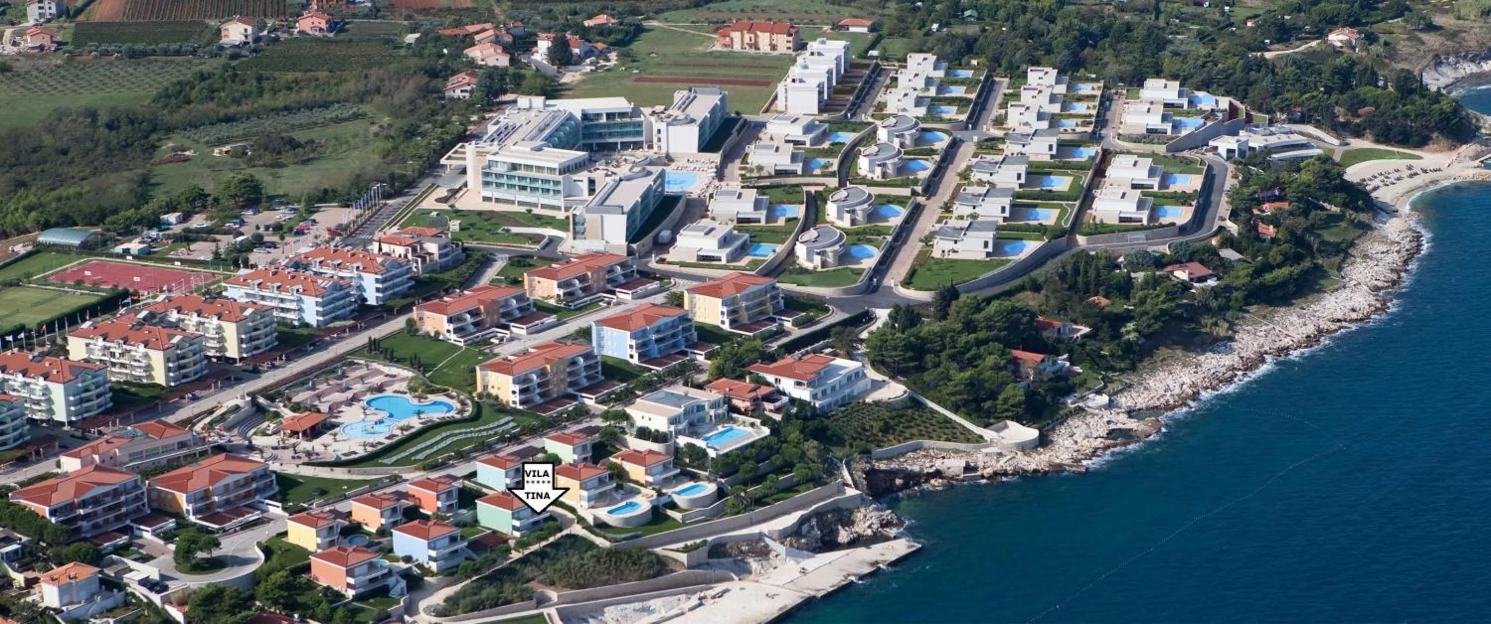 Bird's eye view in Skiper Apartments & Golf Resort