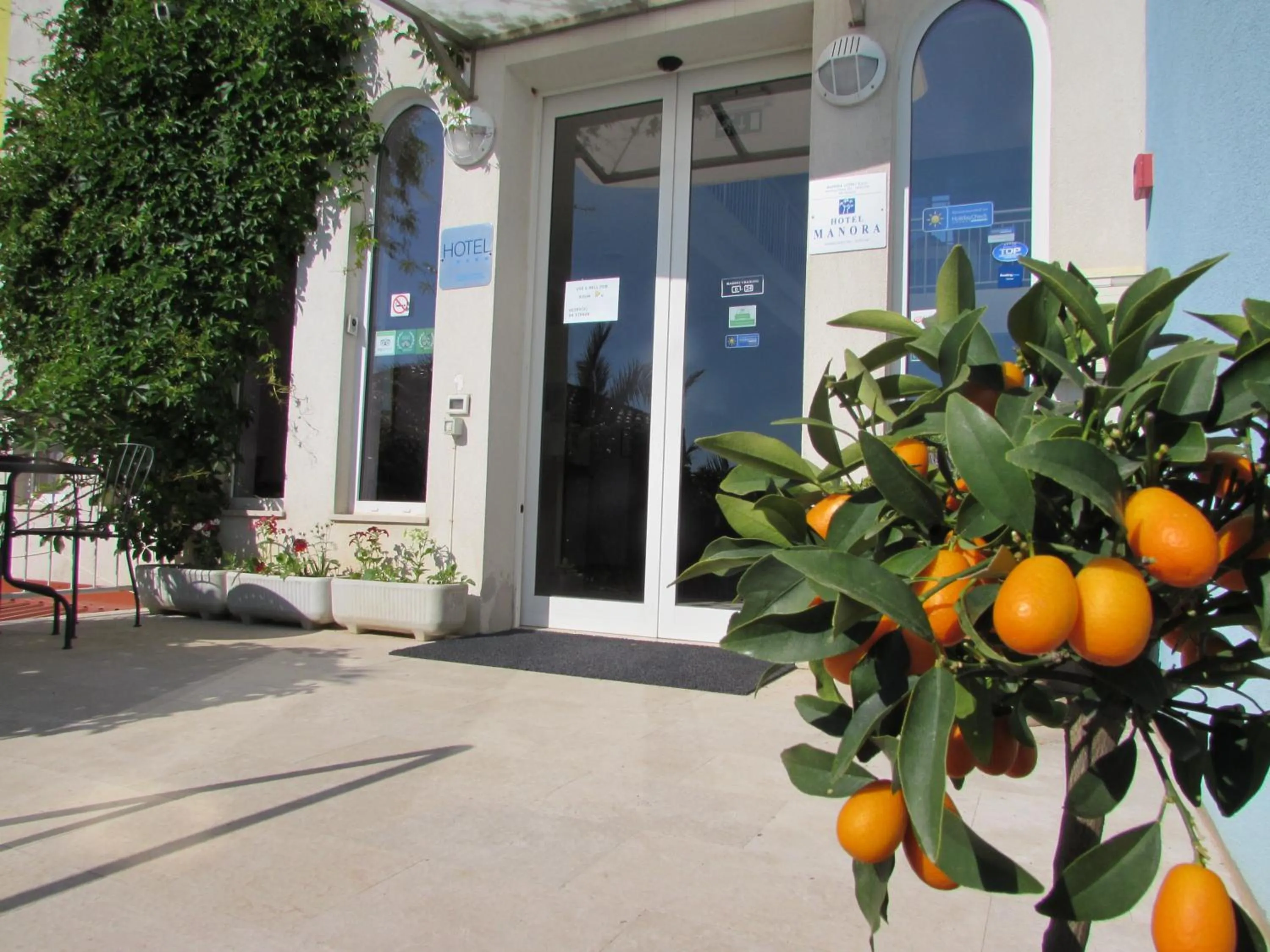 Facade/entrance in Hotel Manora