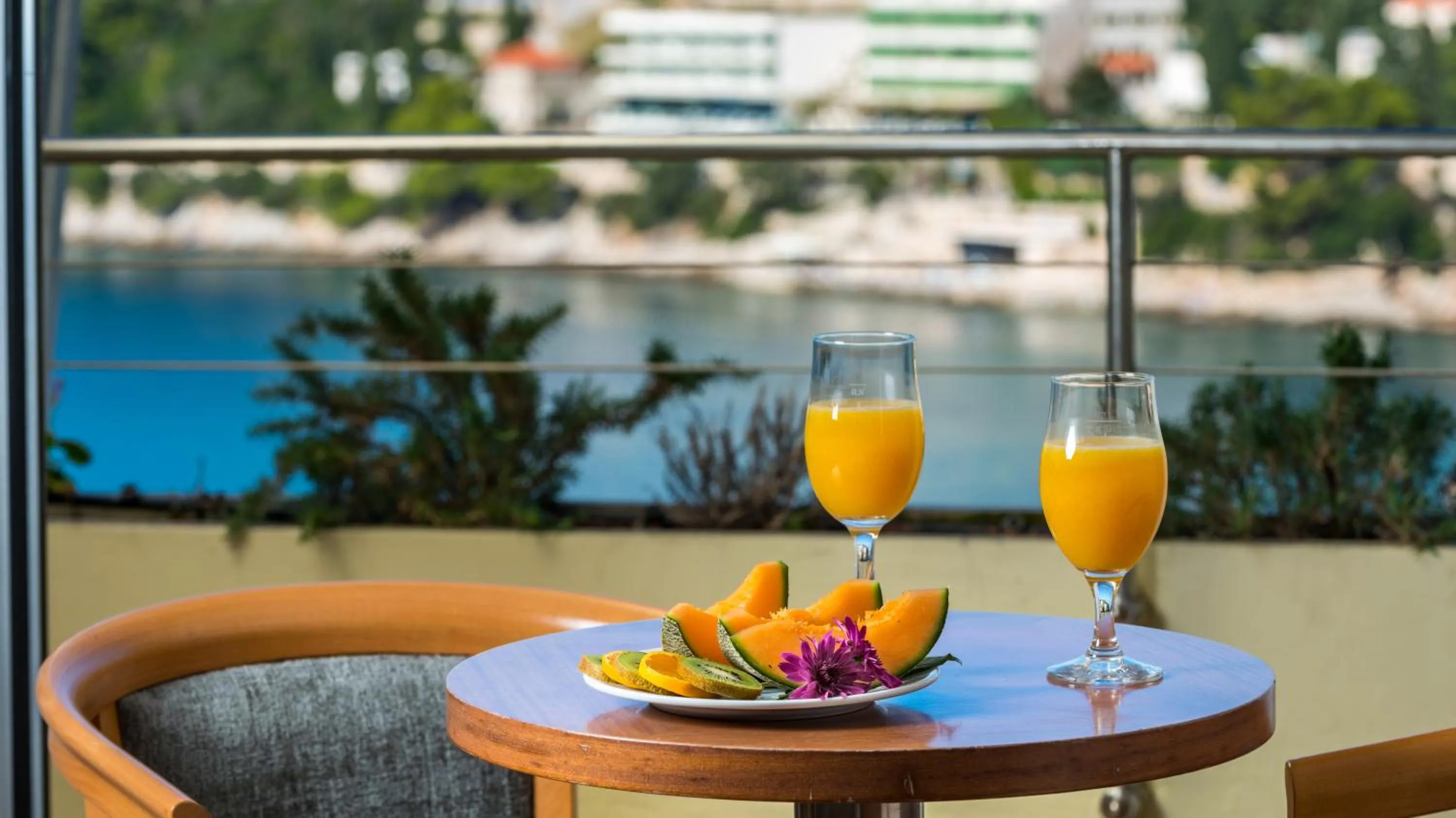 Double/Twin Room with Balcony and Sea View in Hotel Uvala