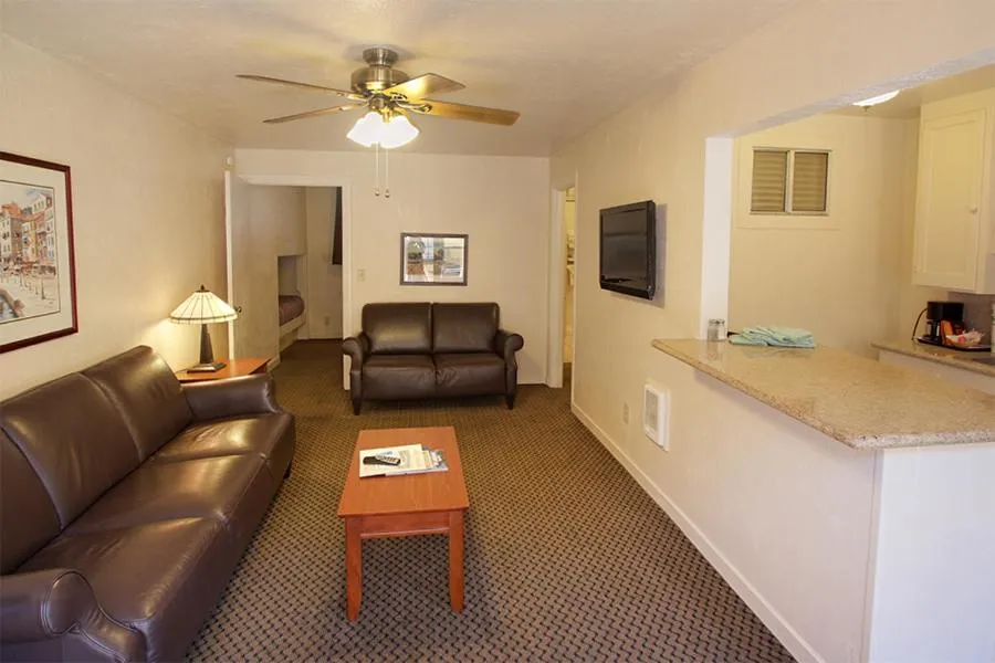 Living room in Capitola Venetian Vacation Rentals