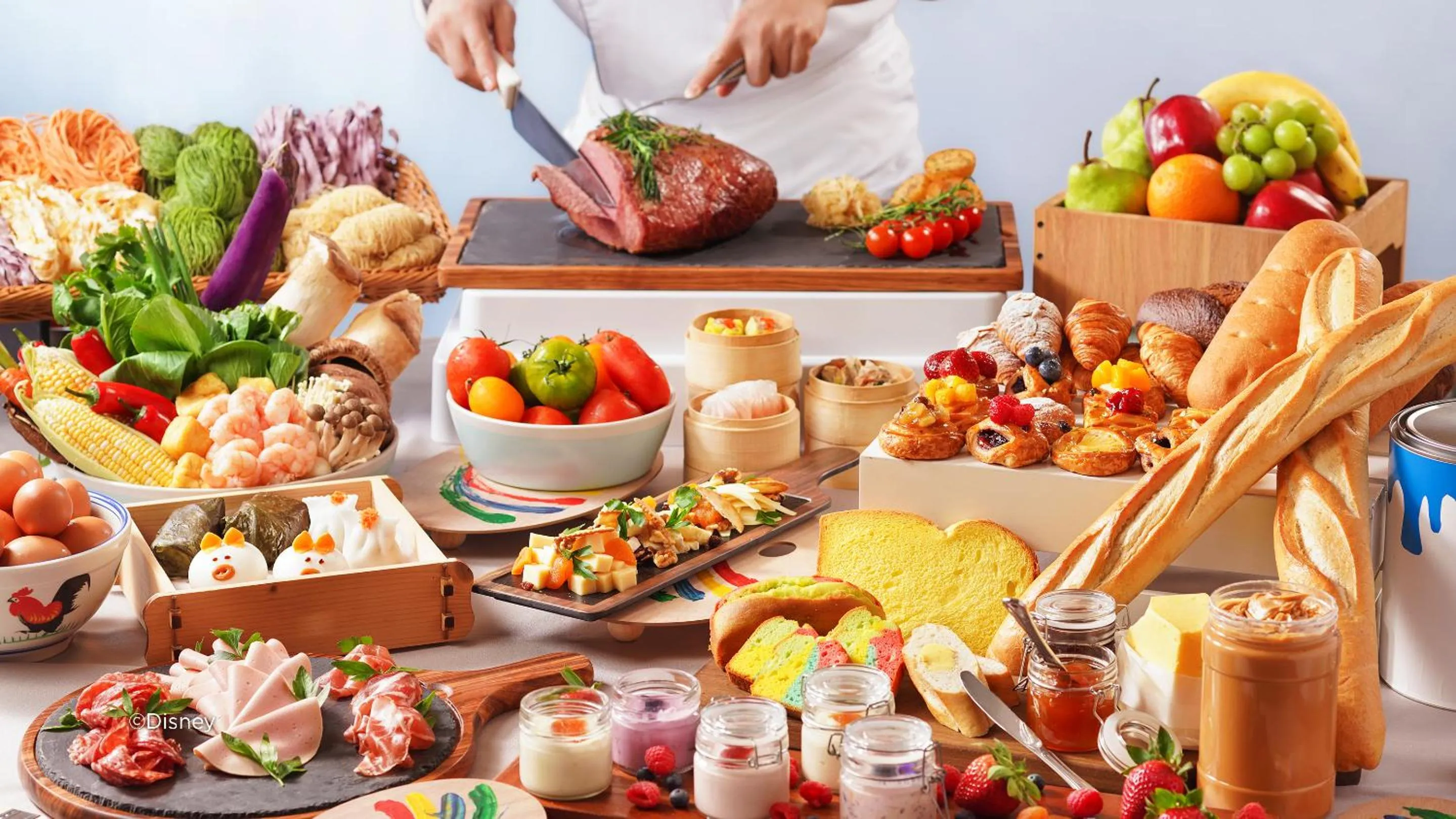 Buffet breakfast in Disney's Hollywood Hotel