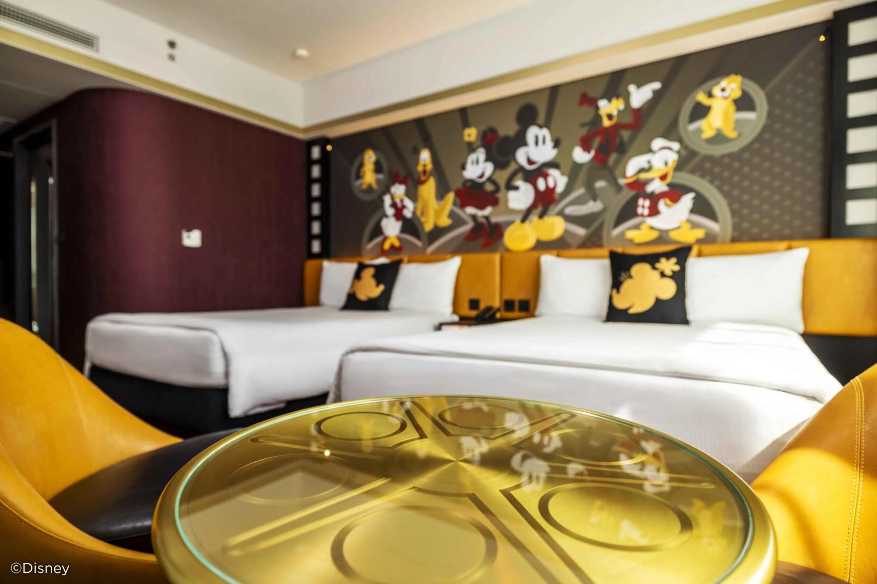 Decorative detail, Bed in Disney's Hollywood Hotel