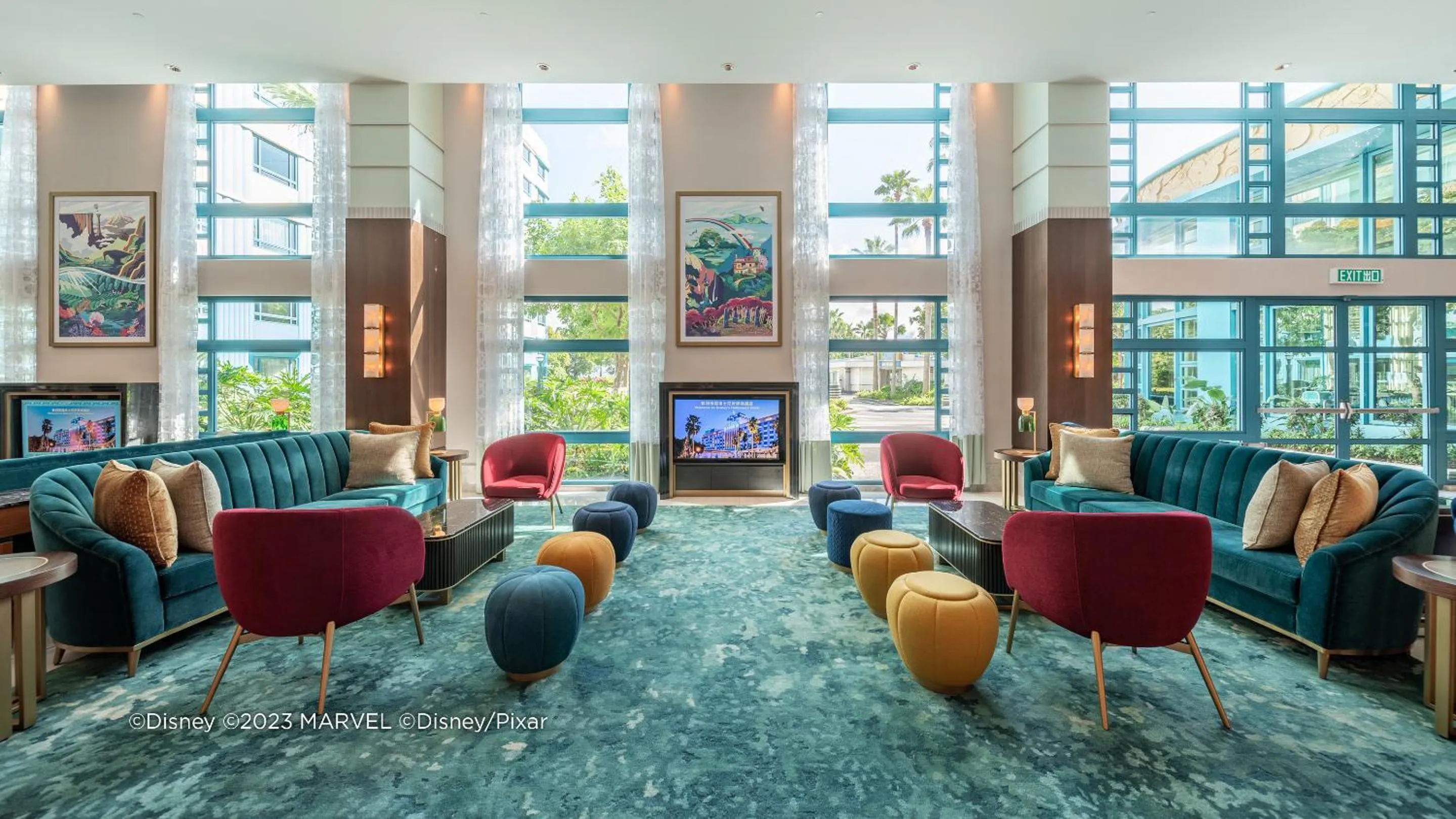 Lobby or reception in Disney's Hollywood Hotel