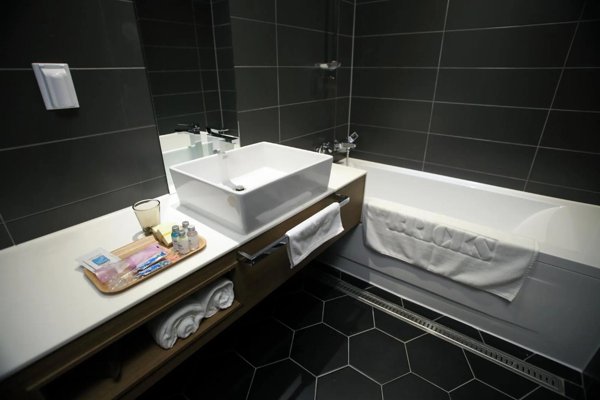 Bathroom in Bricks Hotel