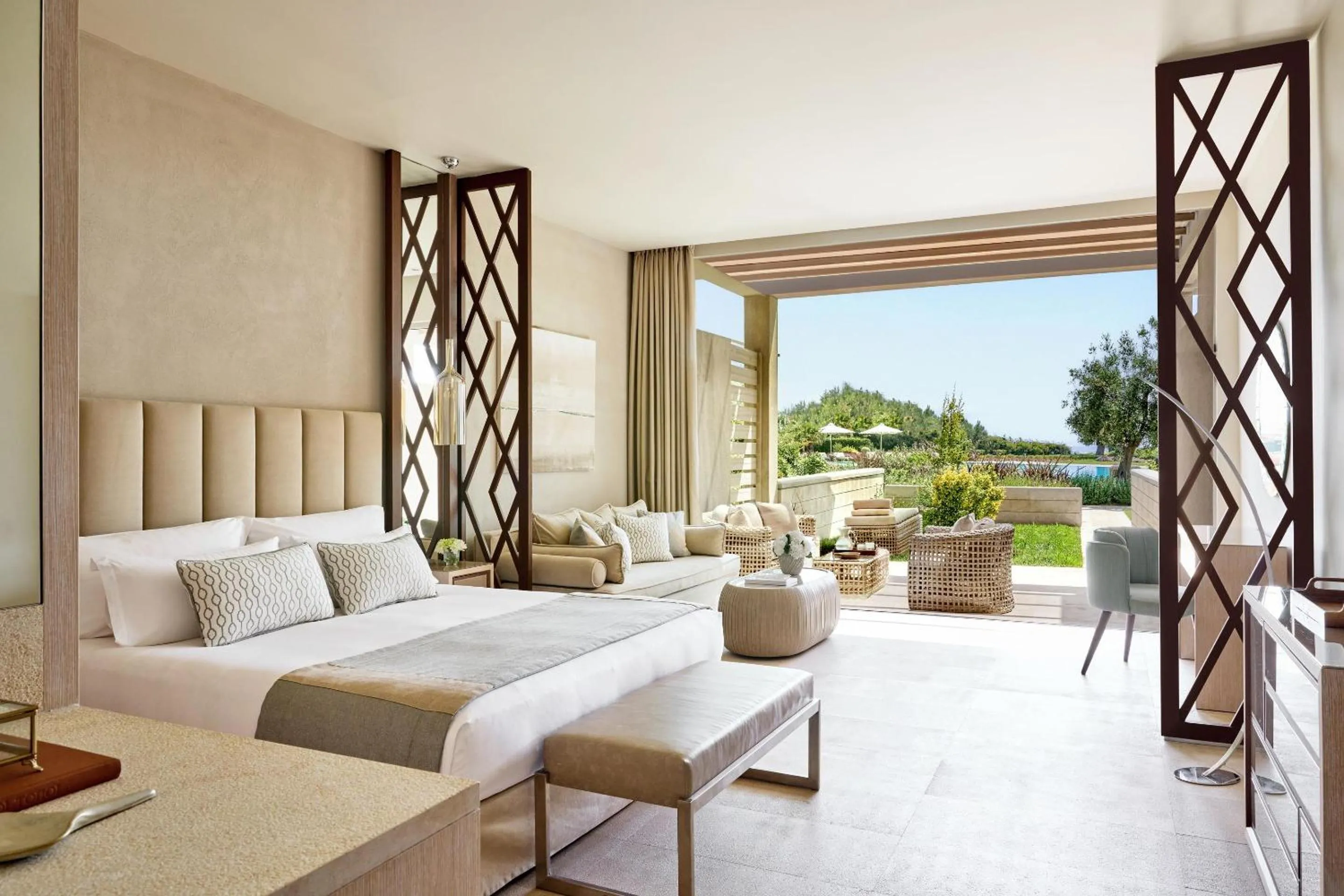 Balcony/Terrace, Bed in Sani Dunes