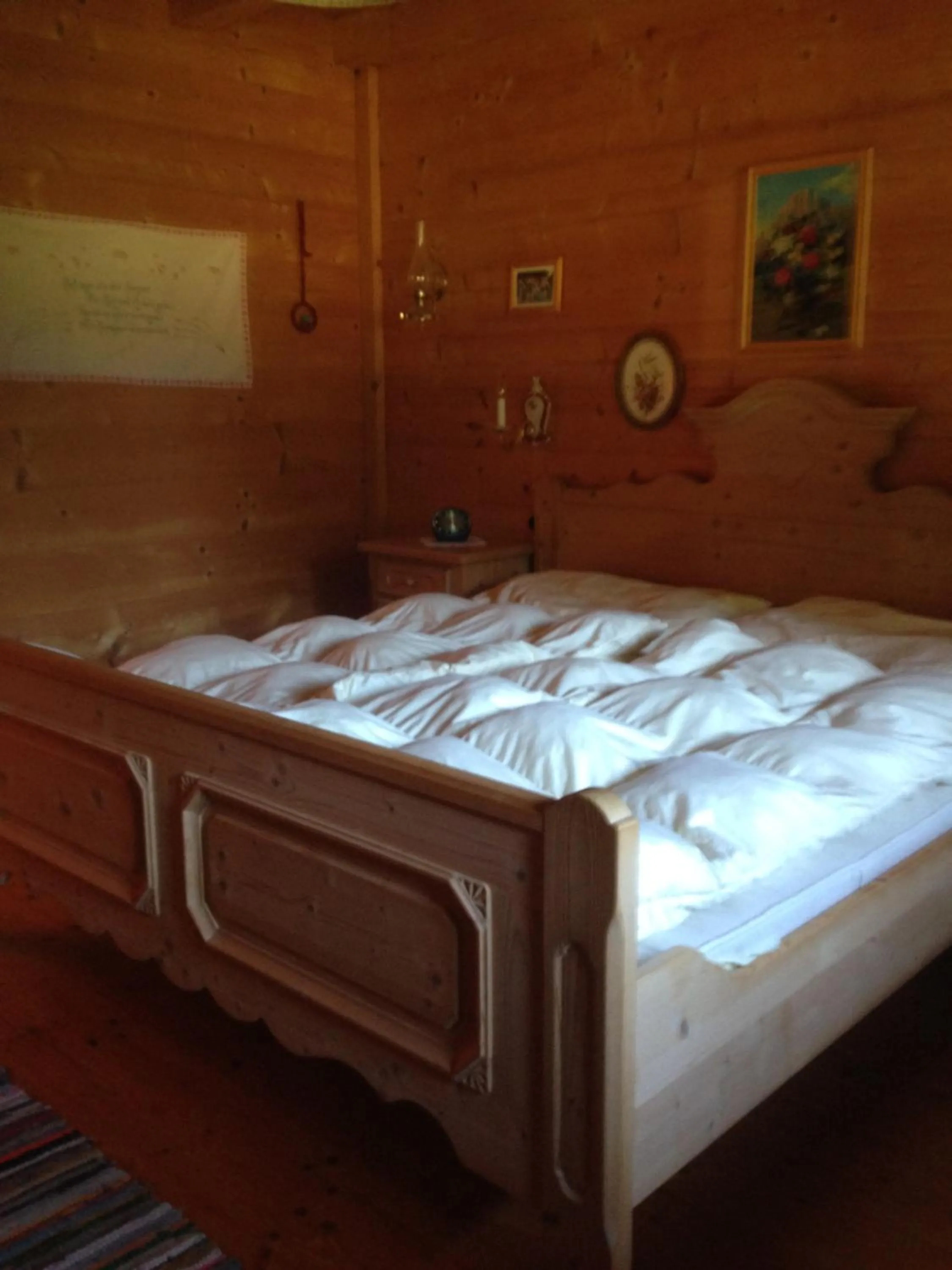 Bed in Ferienhaus Heutal