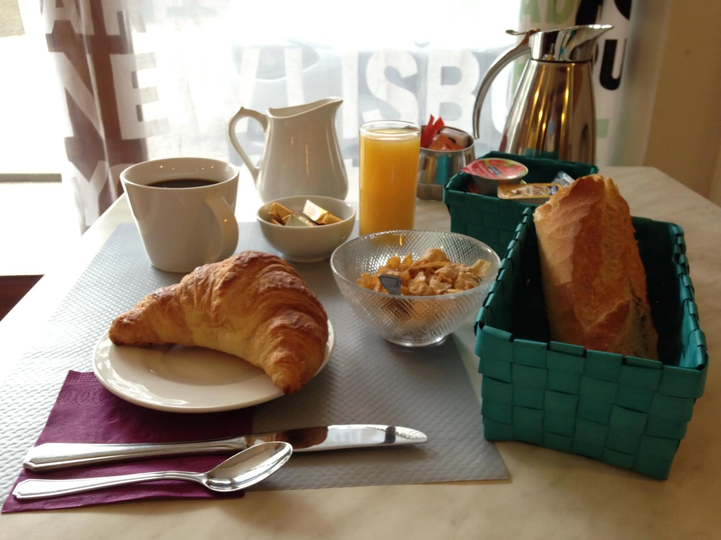 Continental breakfast in Hotel Sandra