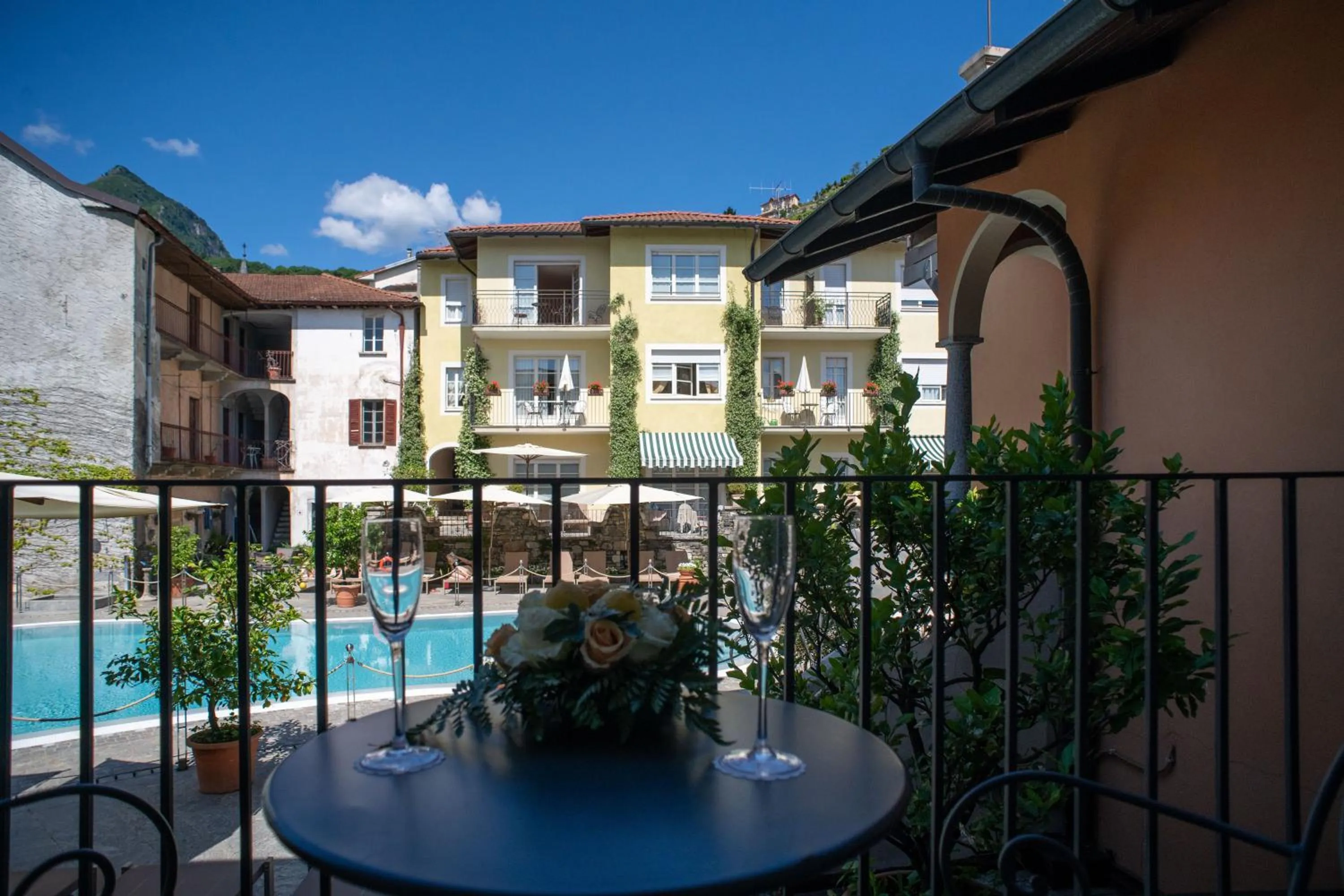 Balcony/Terrace in Hotel Cannero