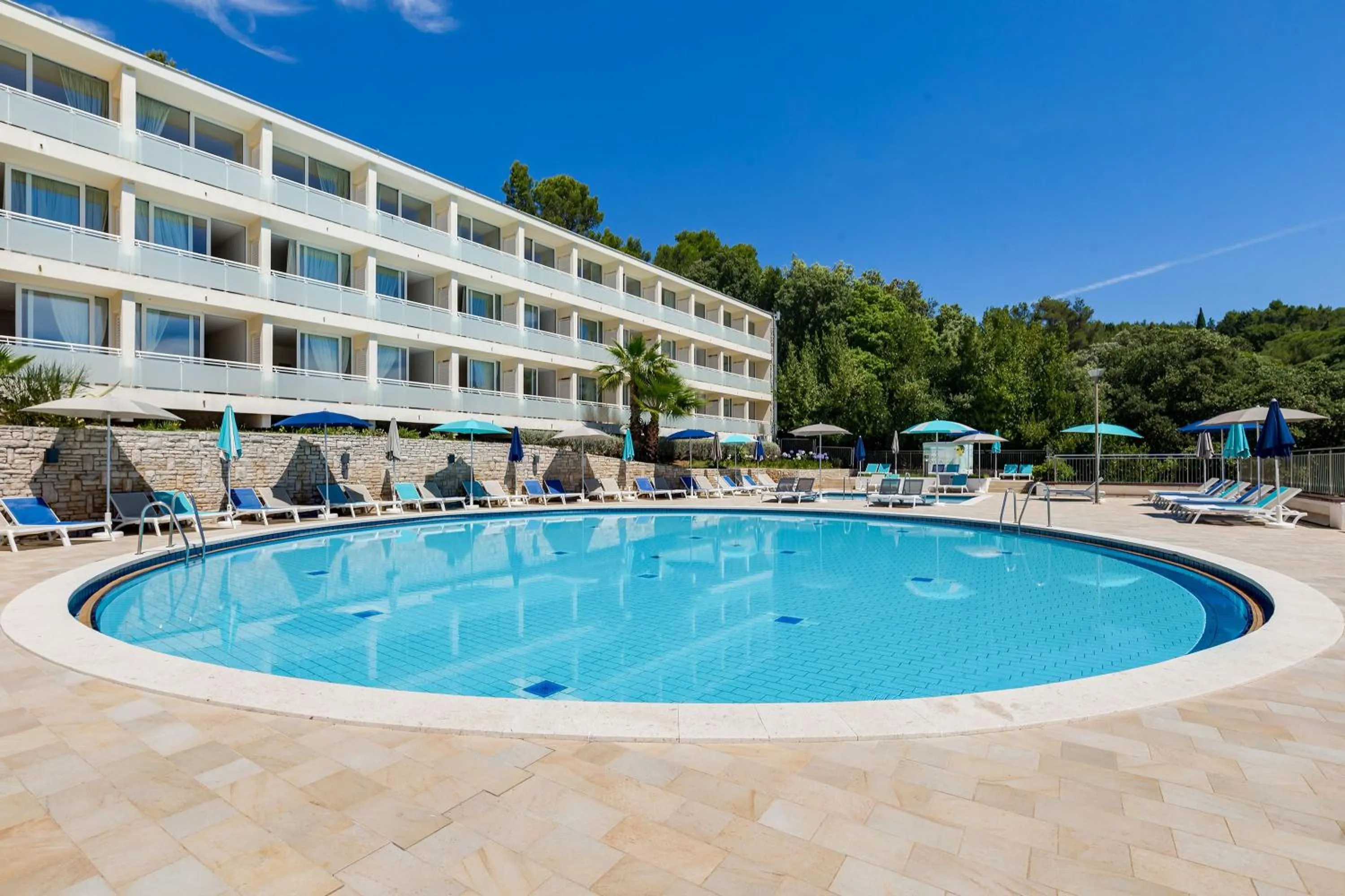 Swimming pool in Sunny Rabac by Valamar
