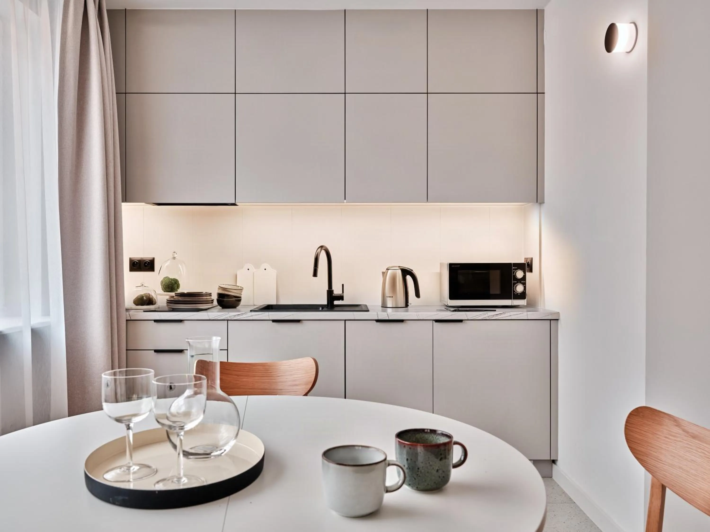 Kitchen or kitchenette in Apartamenty Media Park