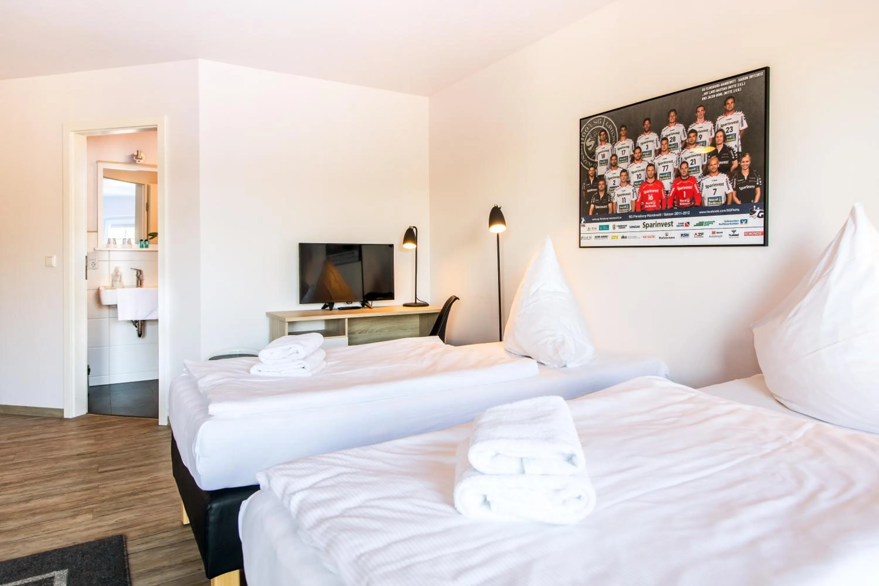 Bed in Hotel Flensburg Akademie