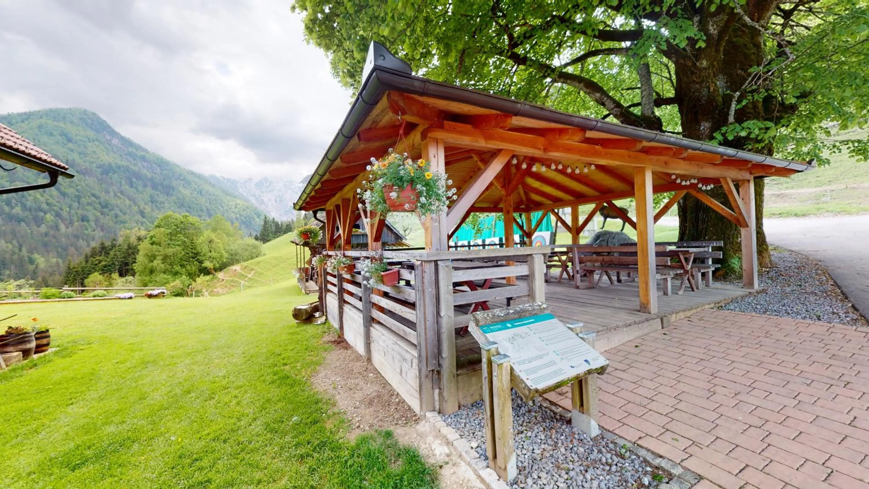 Patio in Tourist farm Gradišnik