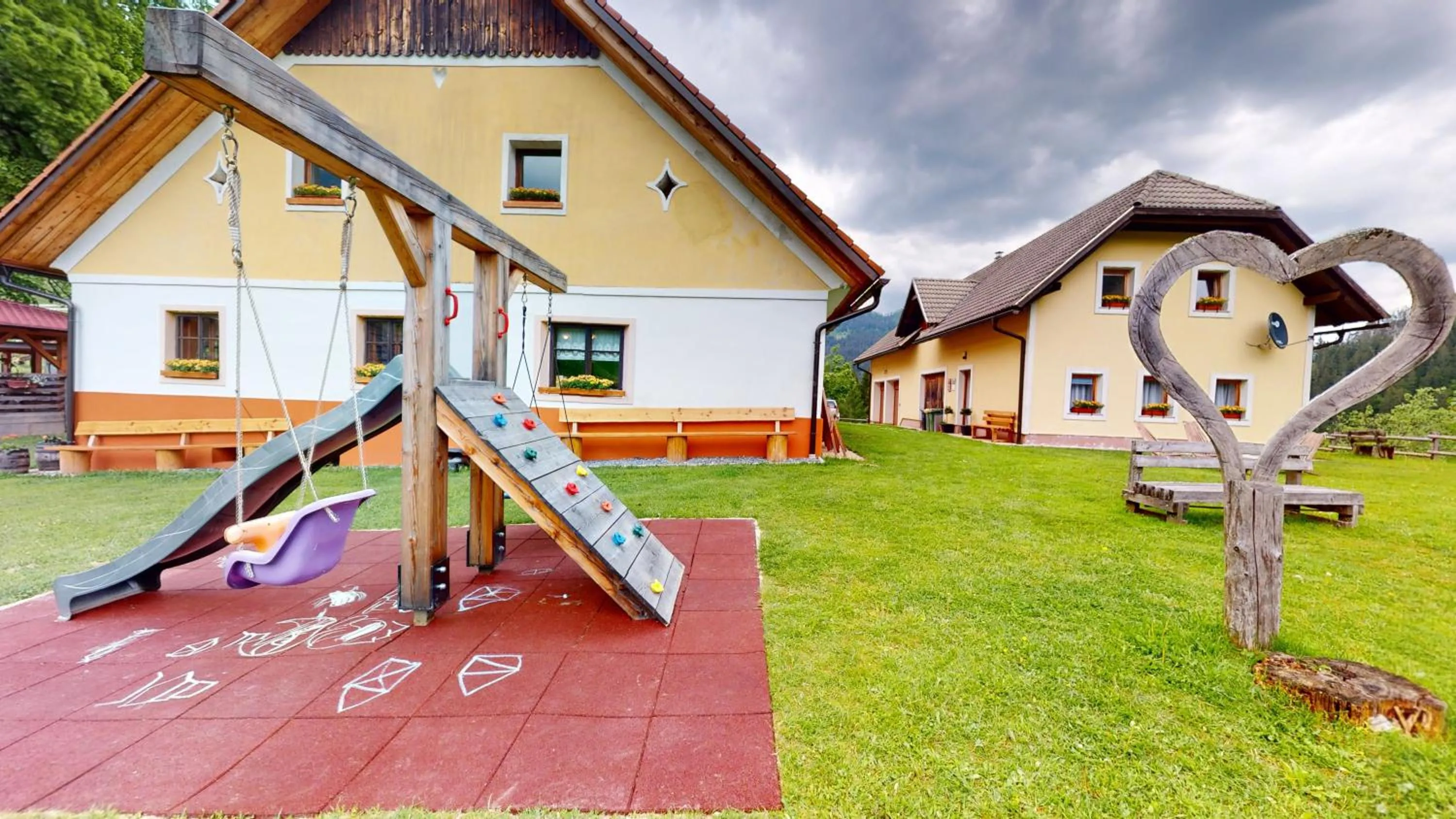 Children play ground in Tourist farm Gradišnik