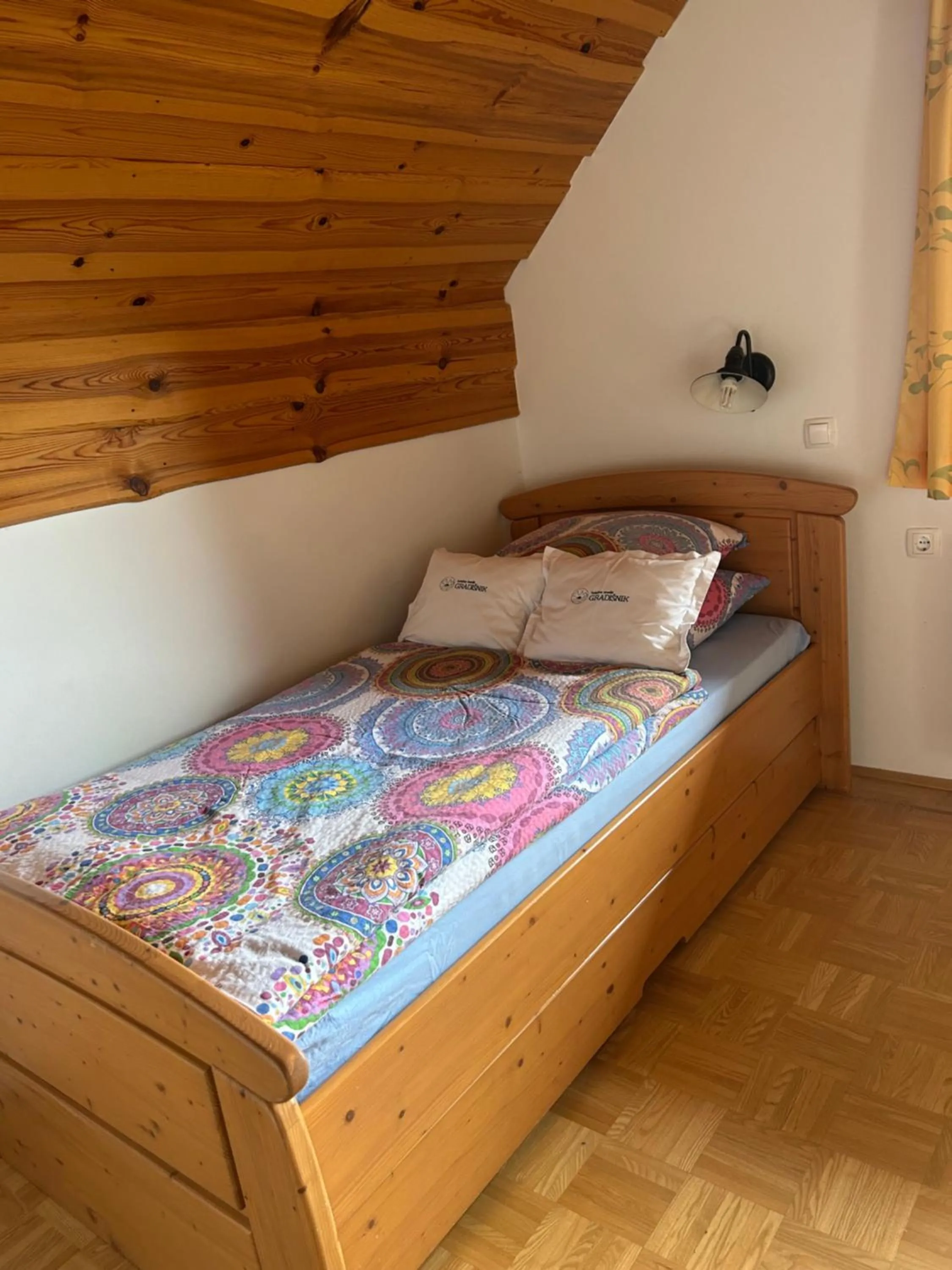 Bed in Tourist farm Gradišnik