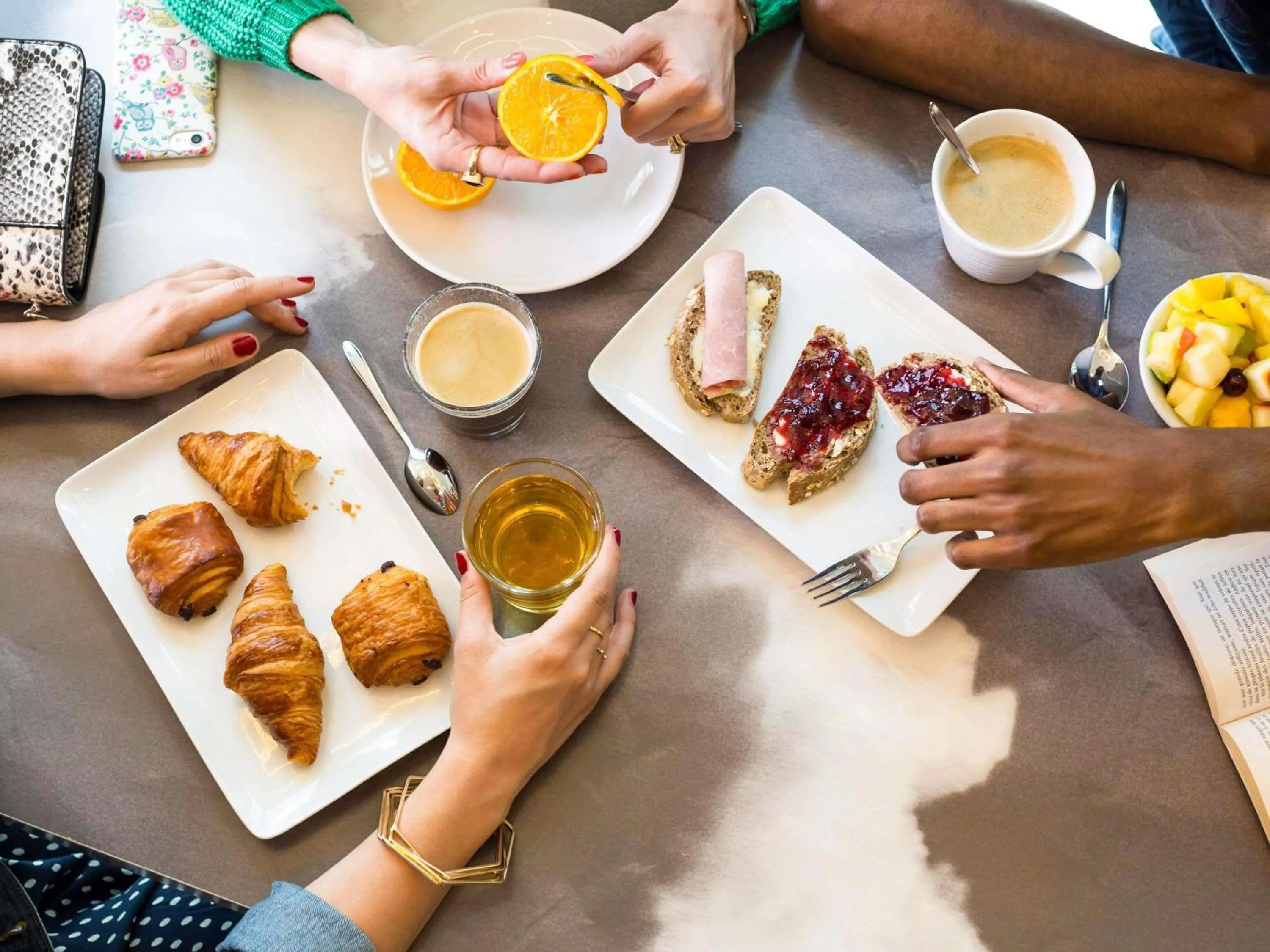 Breakfast in ibis Styles Paris Charles de Gaulle Airport
