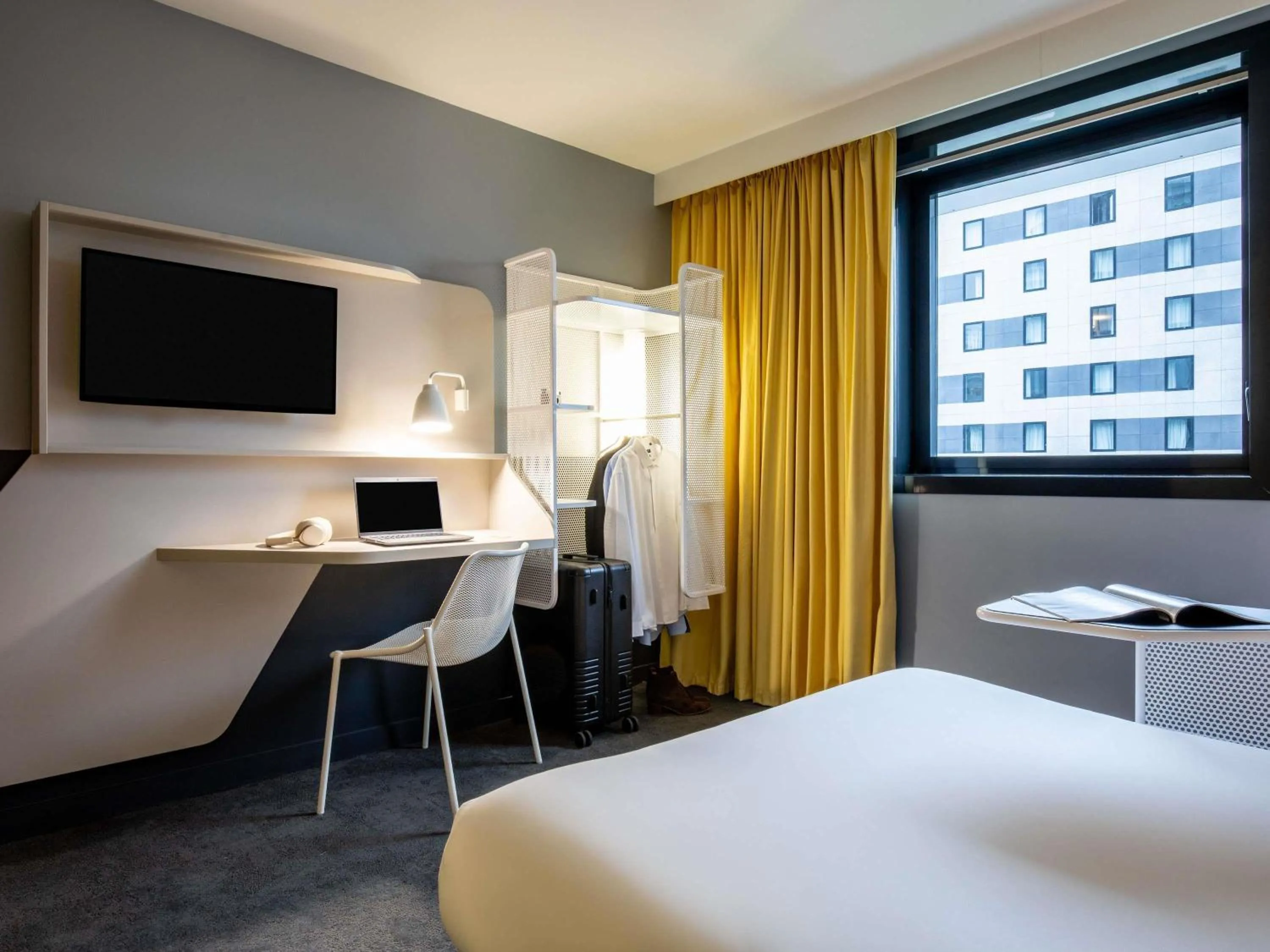 Bedroom, Bed in ibis Styles Paris Charles de Gaulle Airport