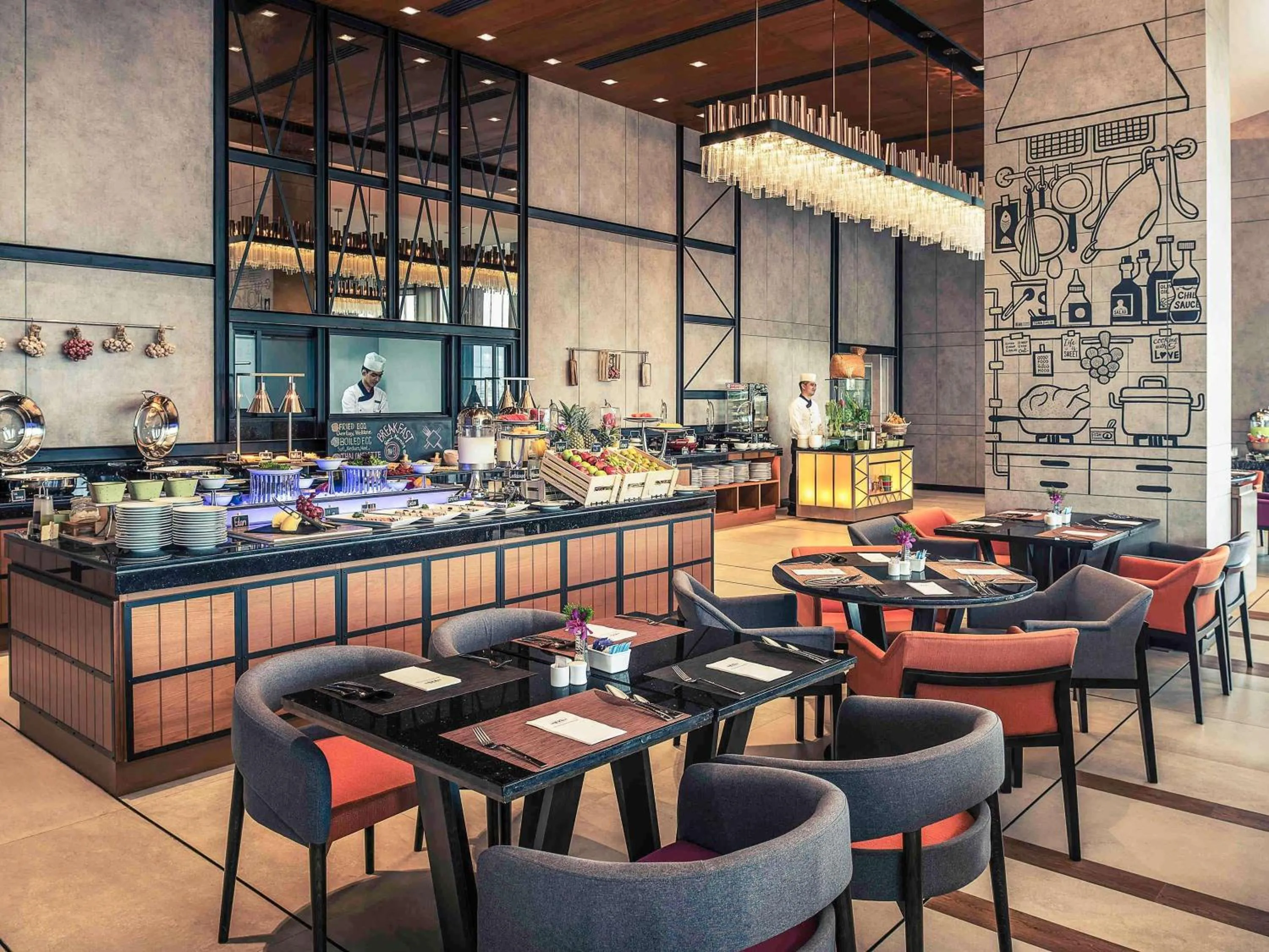 Breakfast in Mercure Bangkok Makkasan