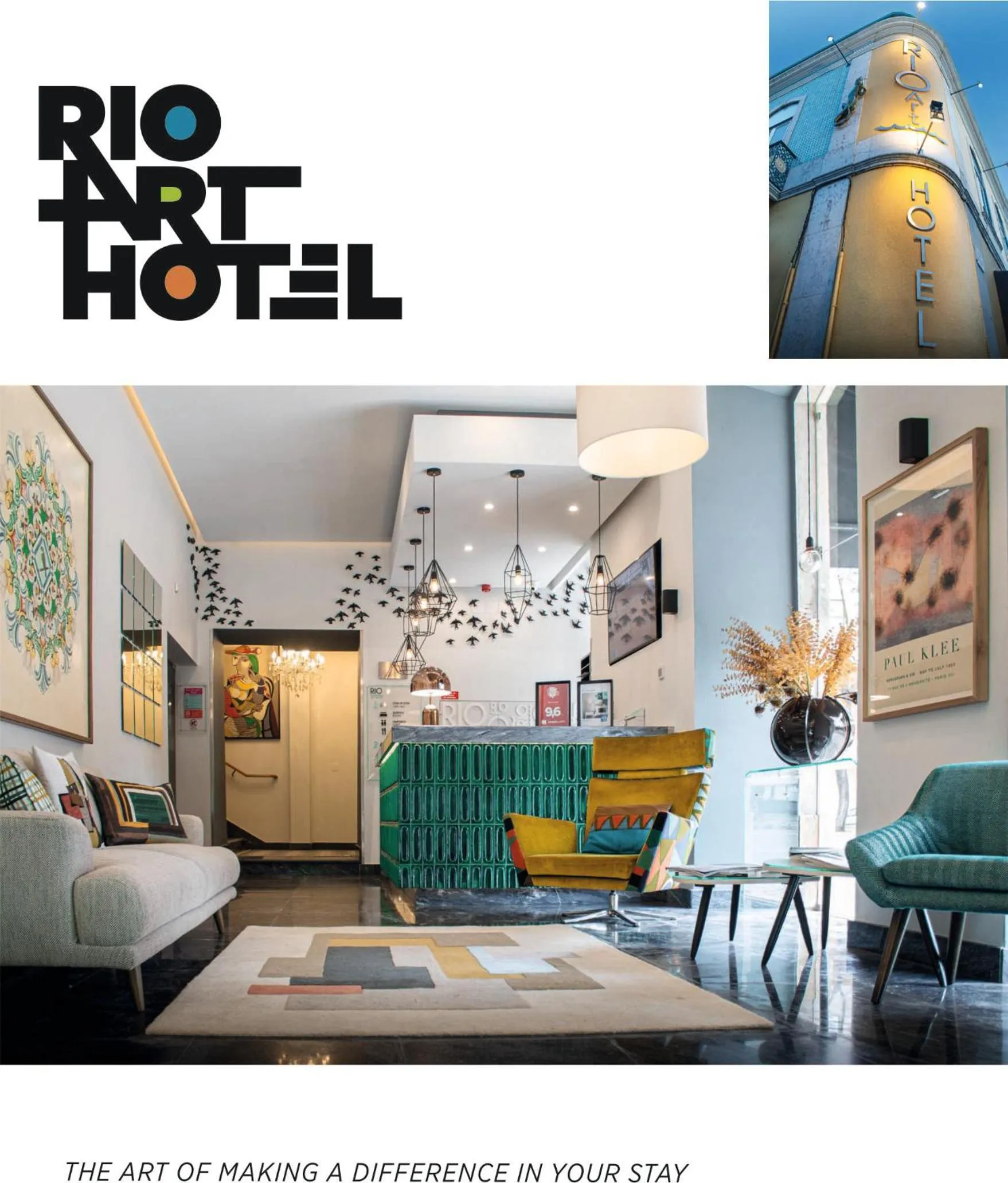 Text overlay, Bed in Rio Art Hotel