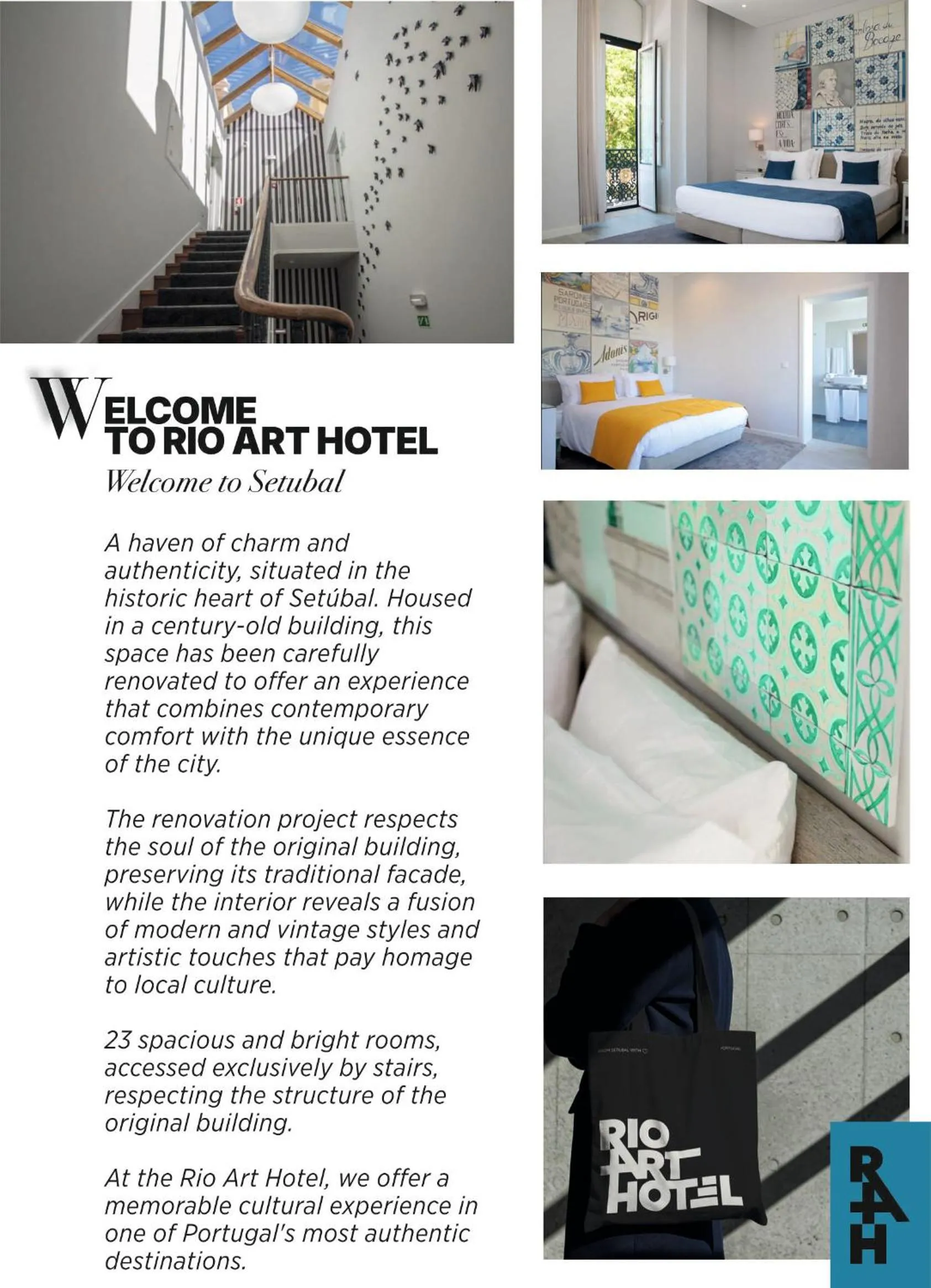 Text overlay in Rio Art Hotel