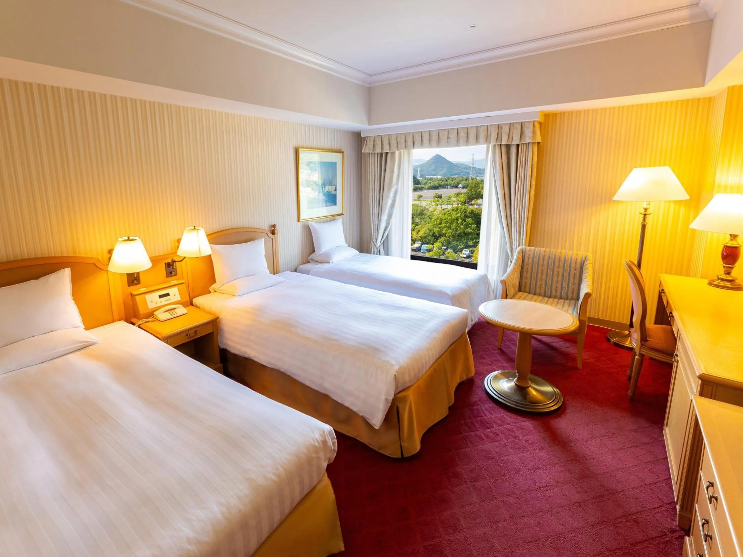 Photo of the whole room, Bed in Hotel Okura JR Huis Ten Bosch