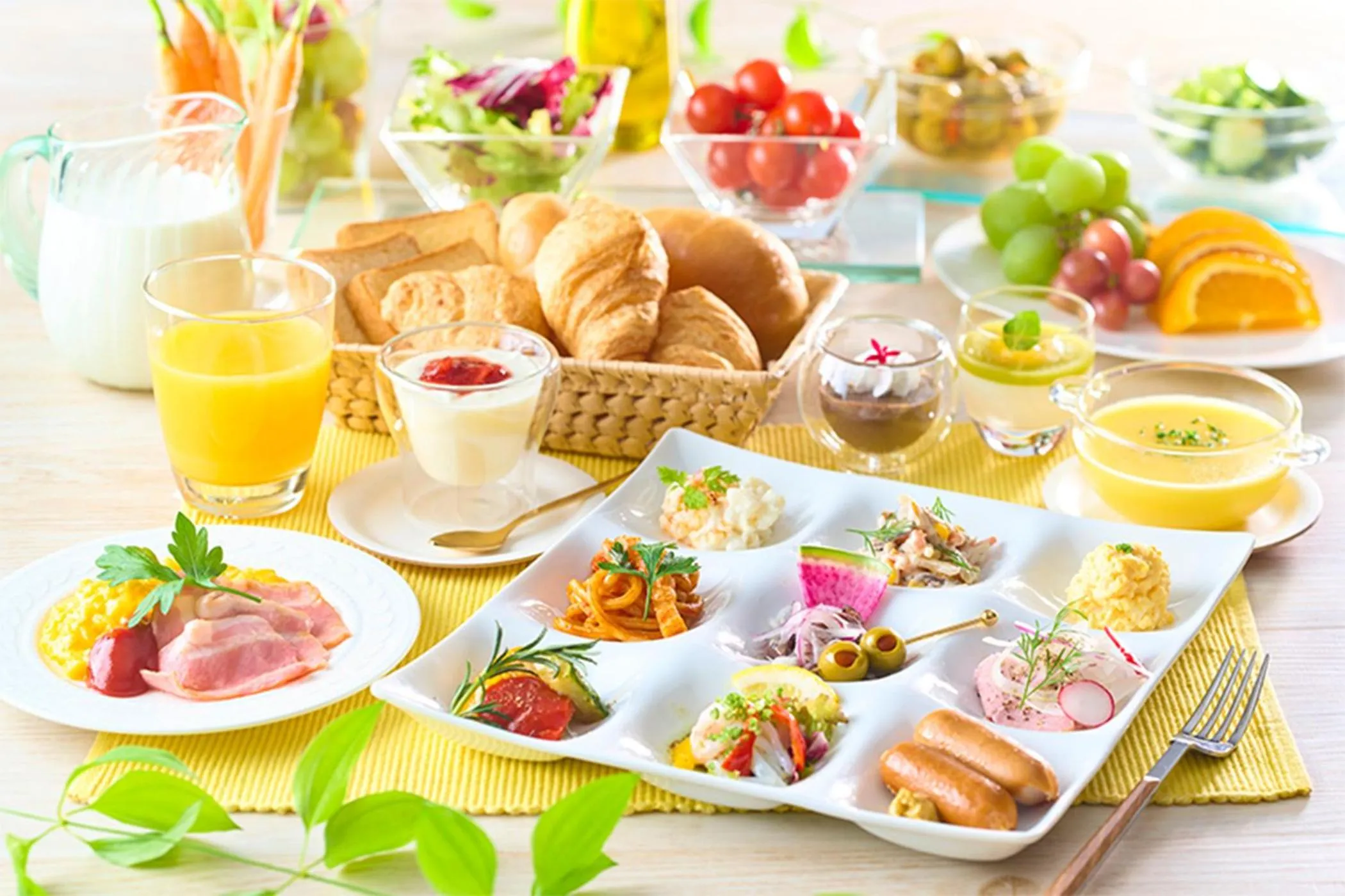 Breakfast in Ooedo Onsen Monogatari Kimitsu no Mori