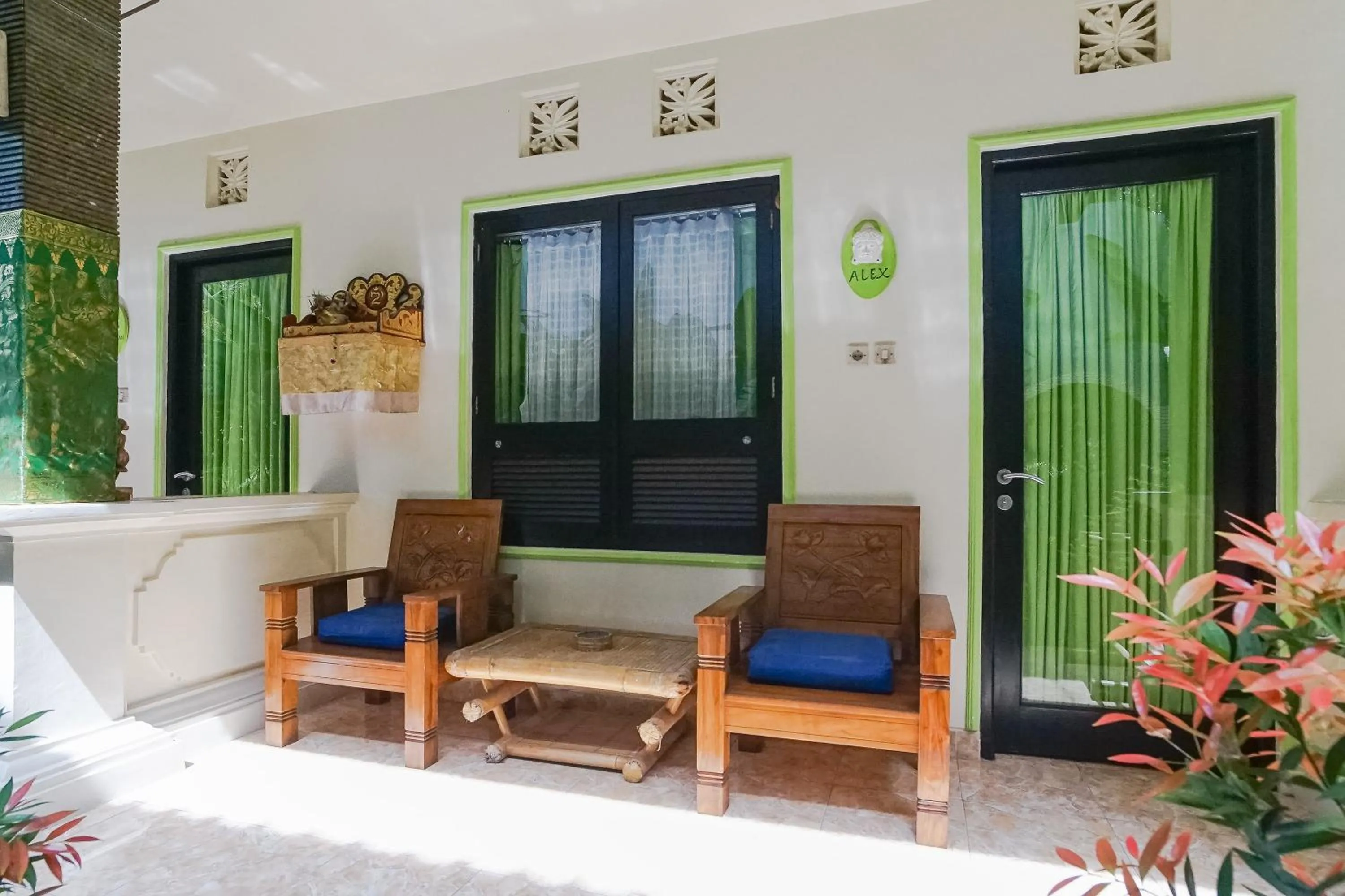 Balcony/Terrace in Green View Ubud Hostel Bali