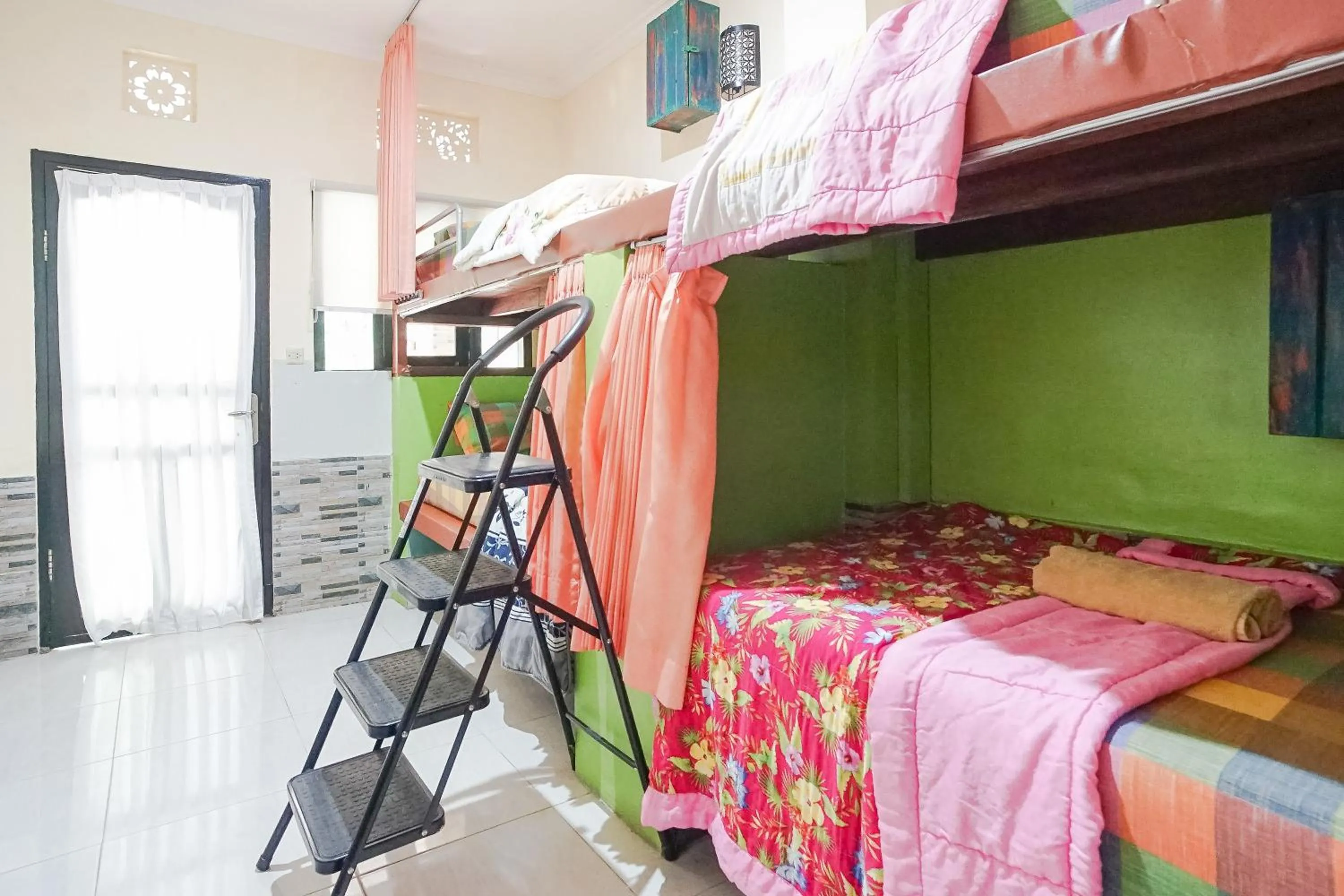 Bed in Green View Ubud Hostel Bali