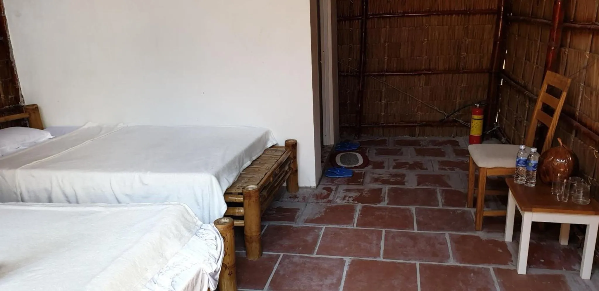 Bed in Chau Doc Homestay