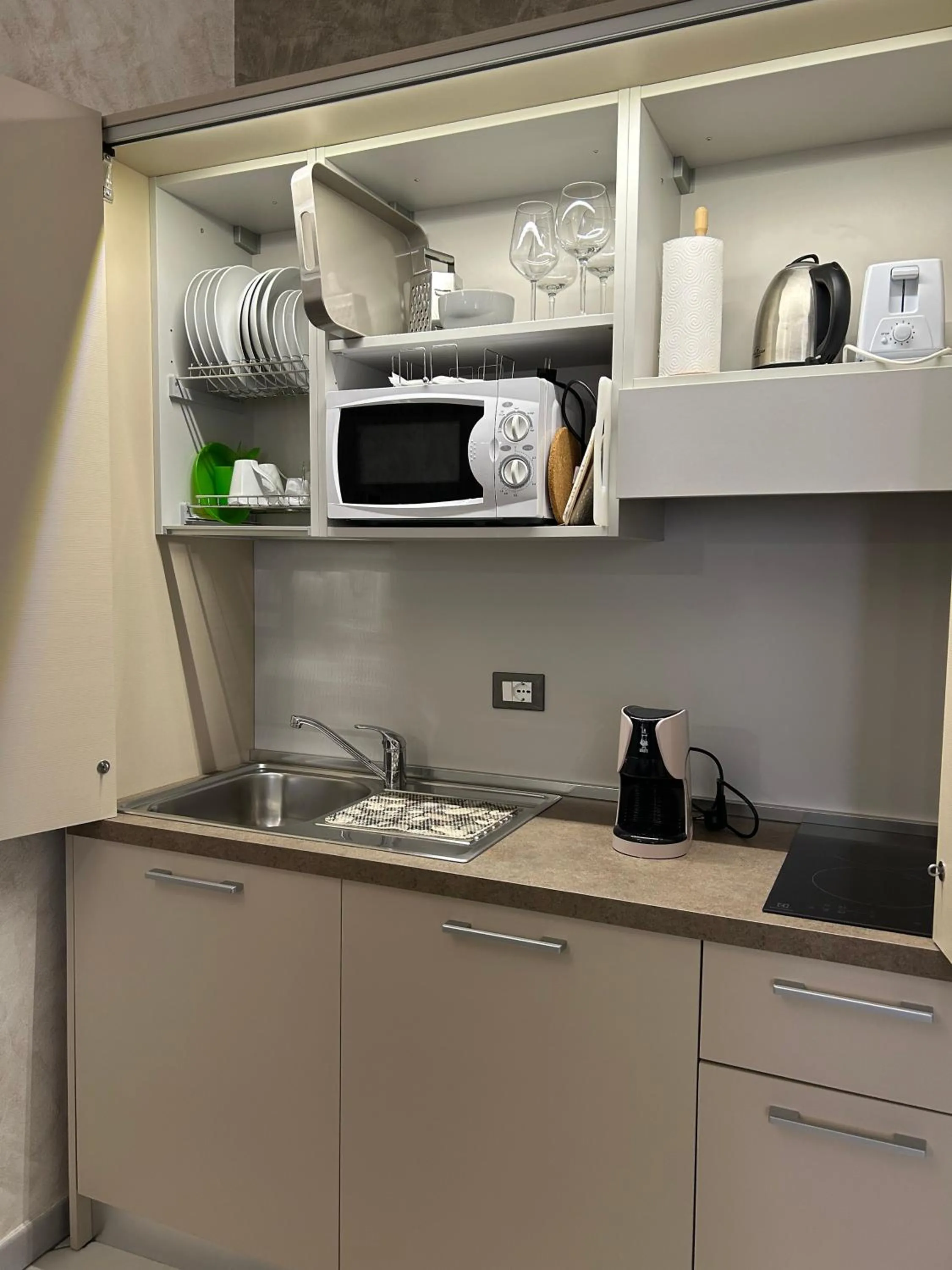 Coffee/tea facilities in Rocche di Montexelo - Green Key Apartments & spa