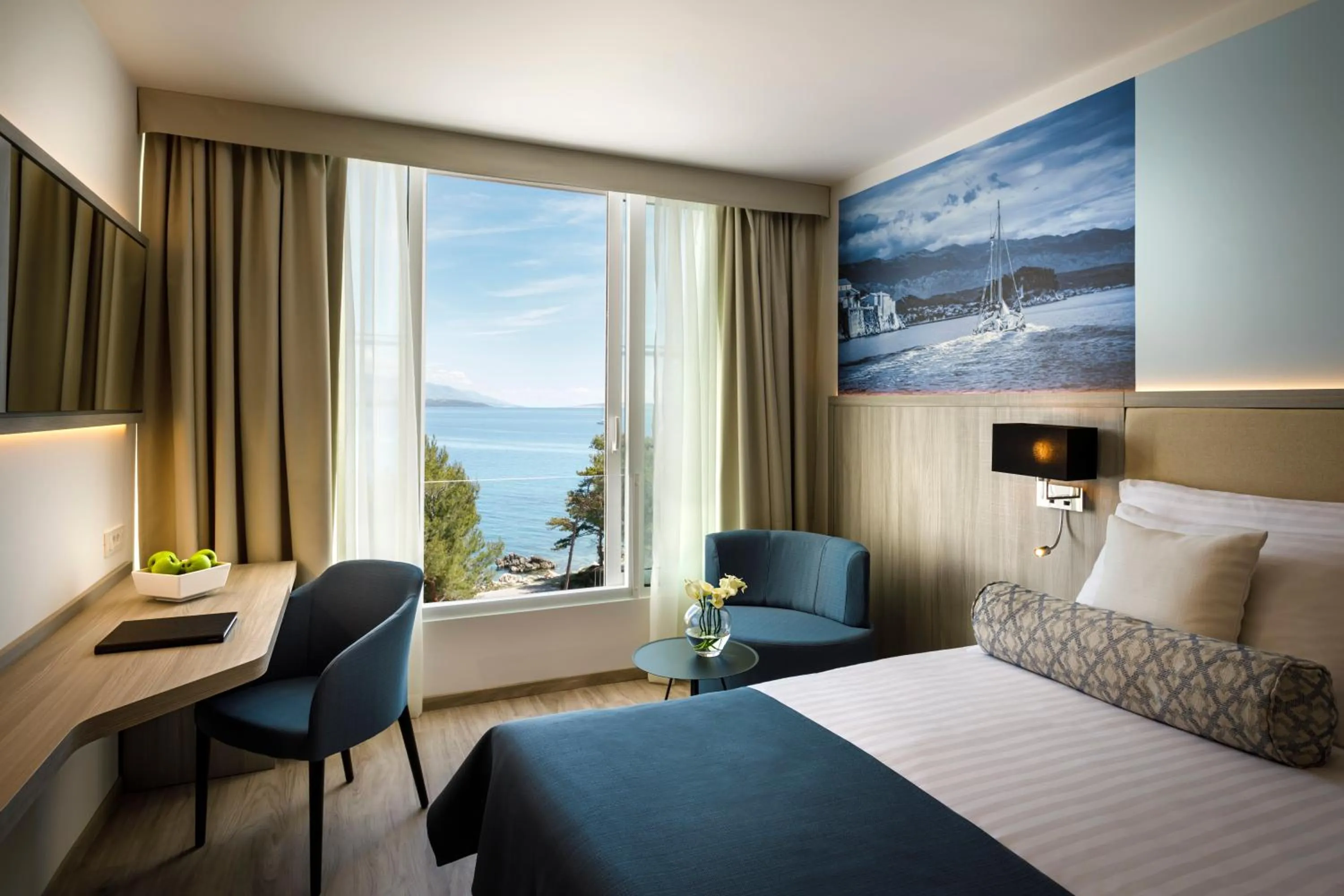Sea view, Bed in Valamar Carolina Hotel & Villas