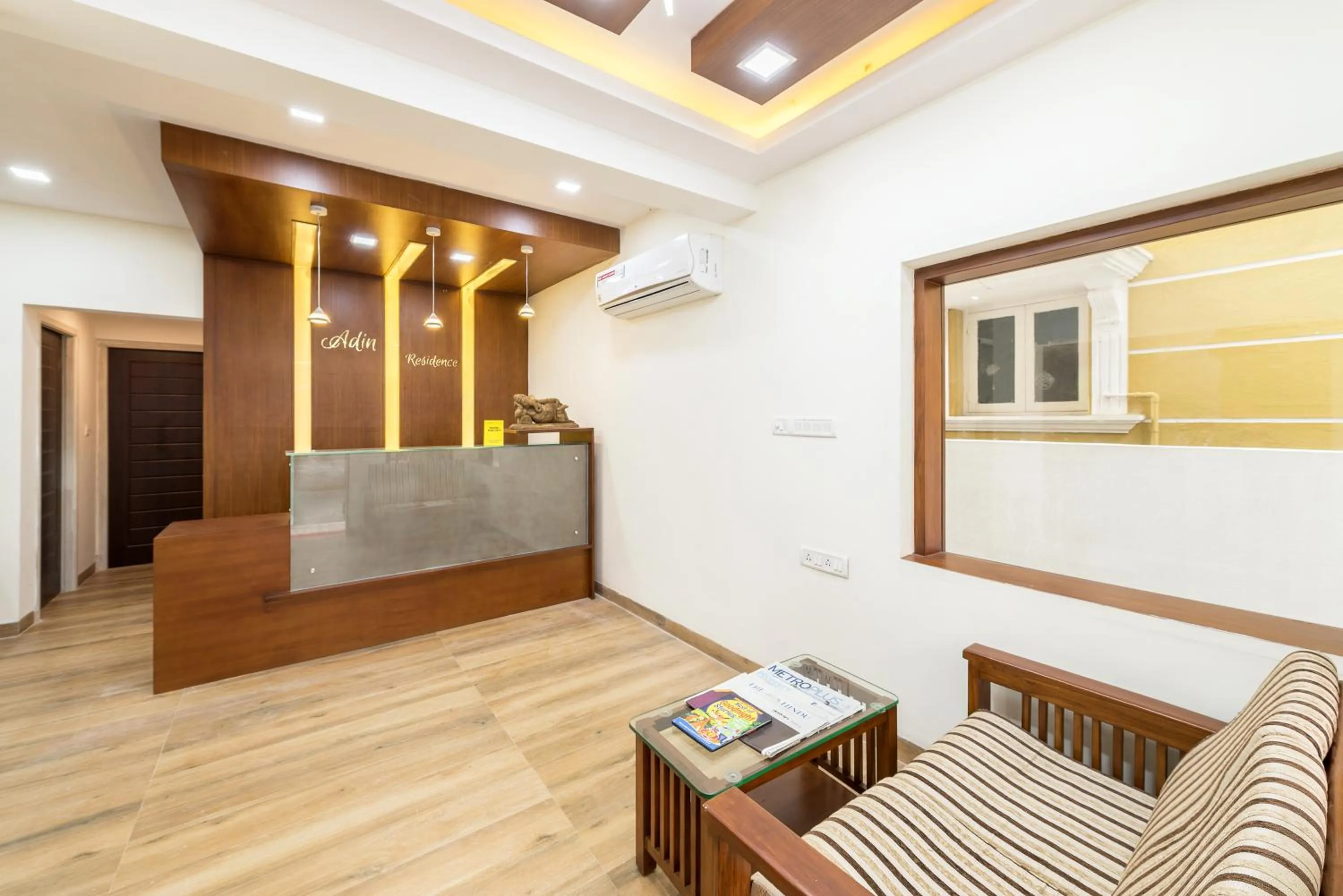 Lobby or reception in Treebo Adin Residence Chennai Trade Centre