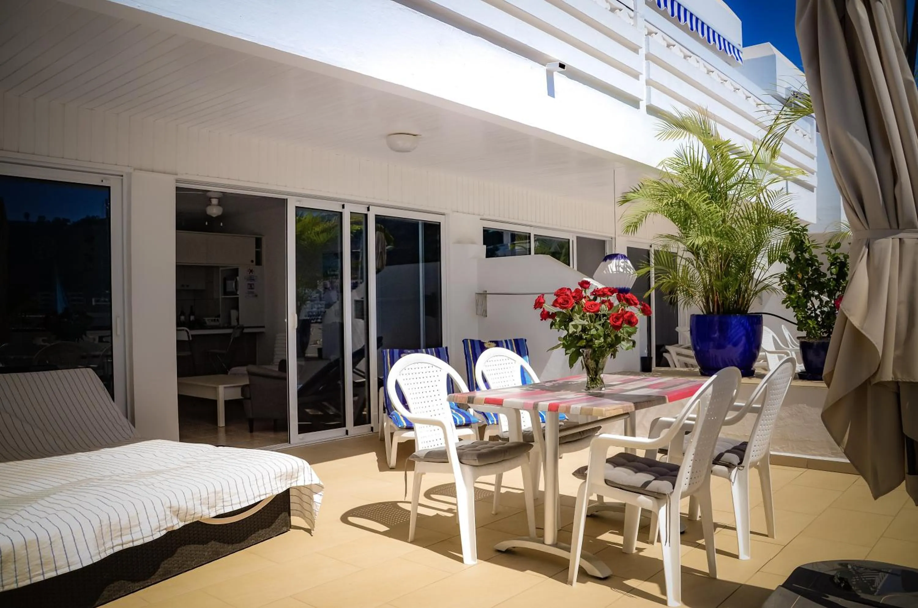 Patio in Calypso Oasis Apartments