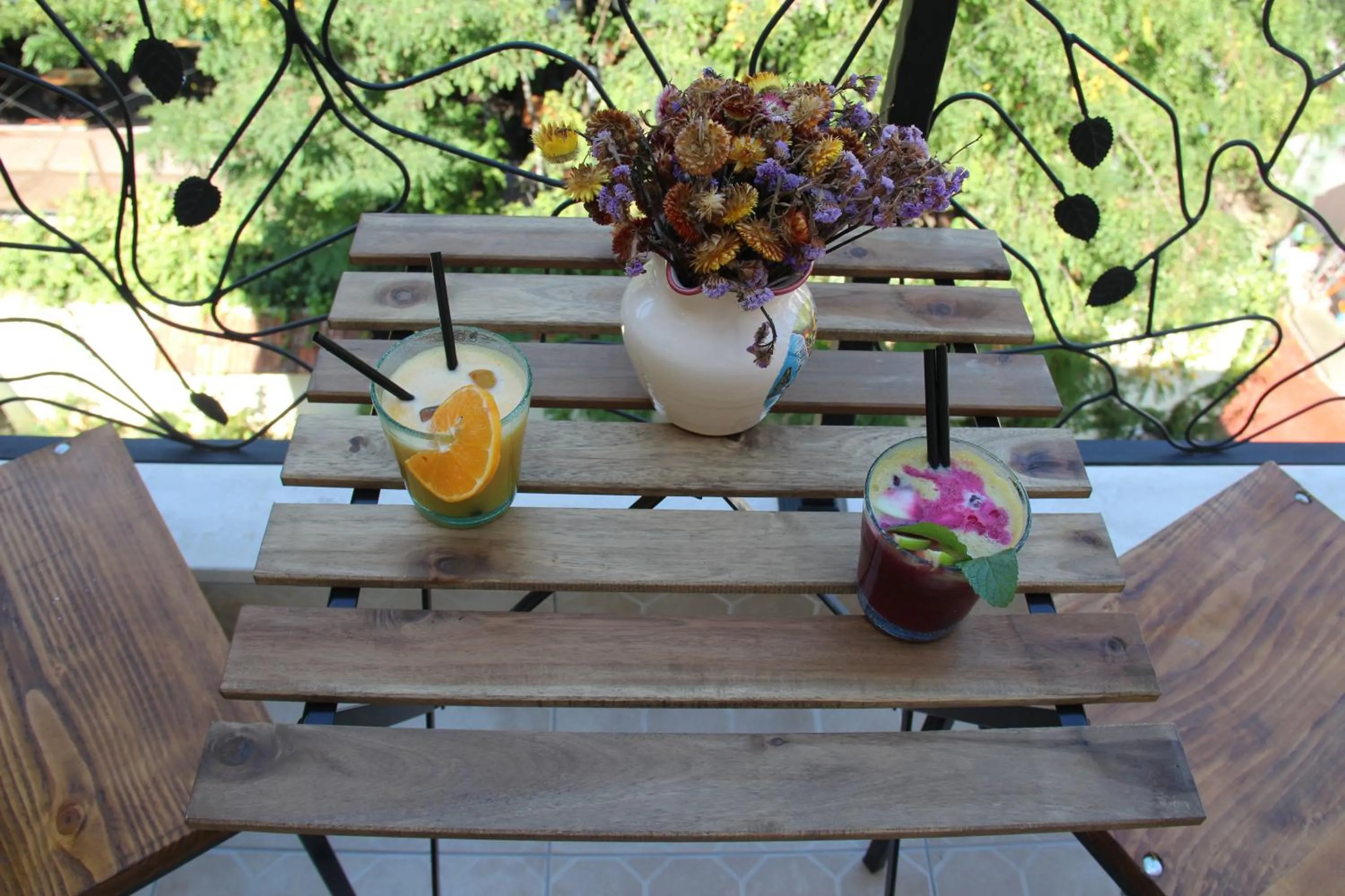 Balcony/Terrace in Hotel Hermes Tirana