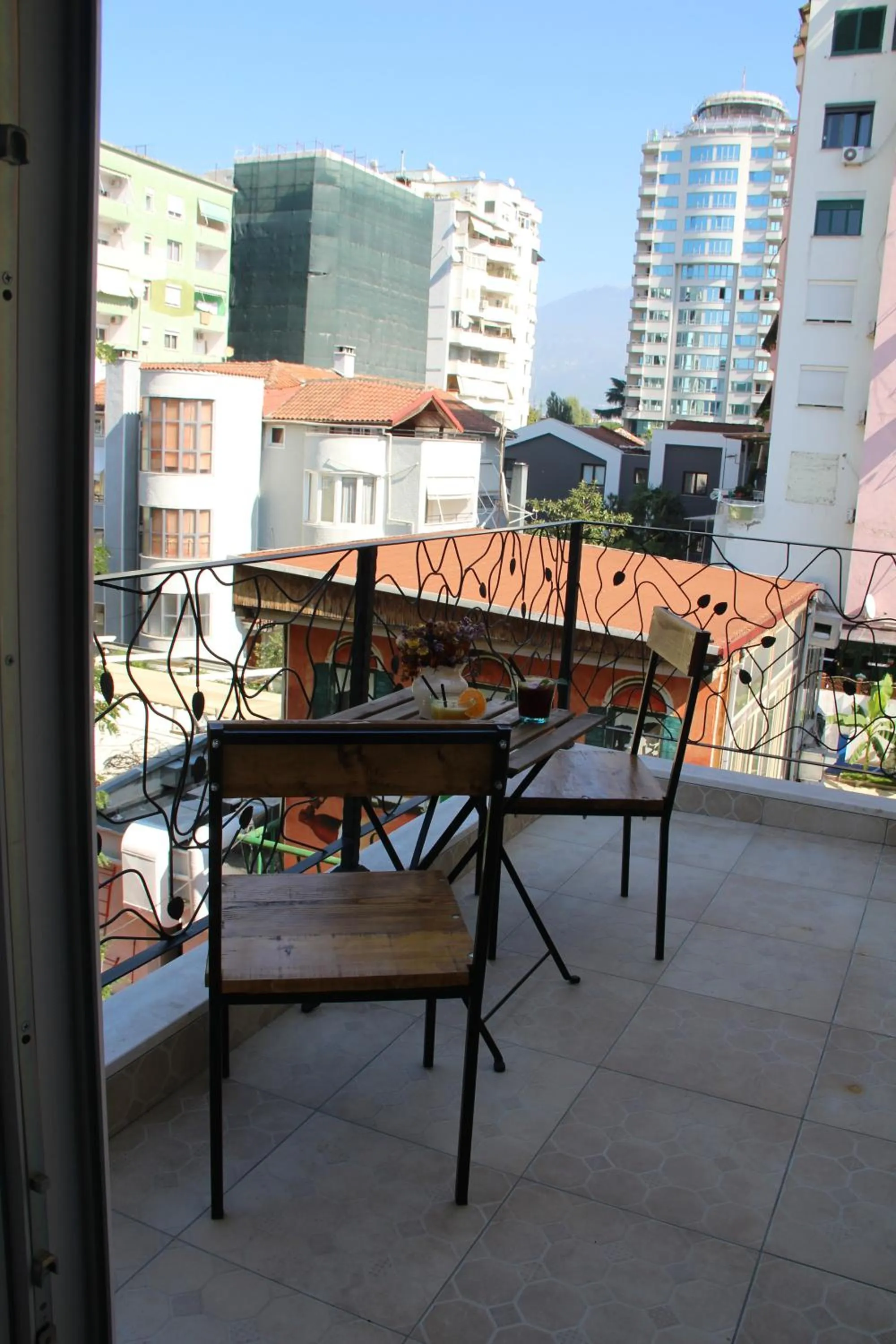 Balcony/Terrace in Hotel Hermes Tirana