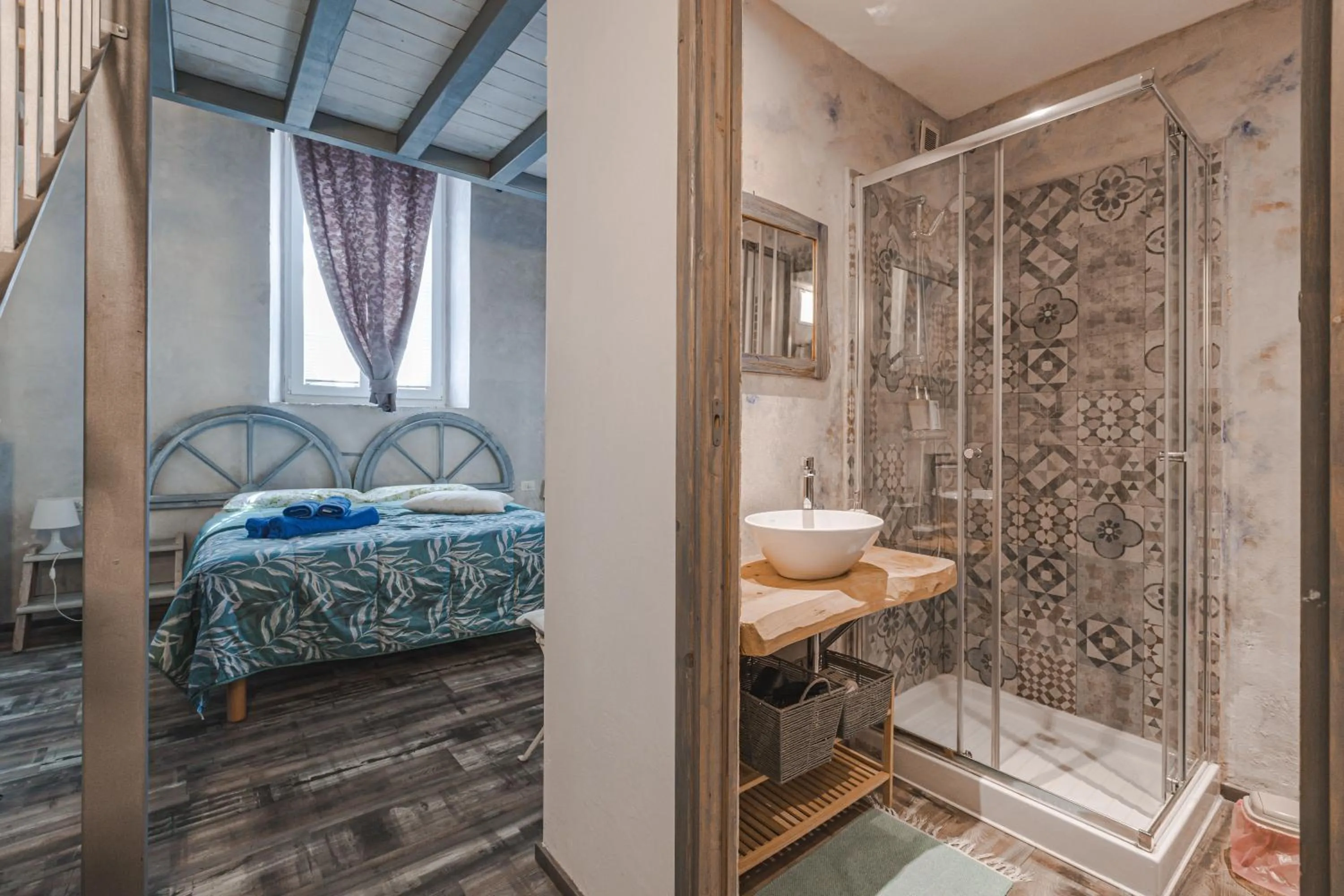 Bed in Trieste Art Loft